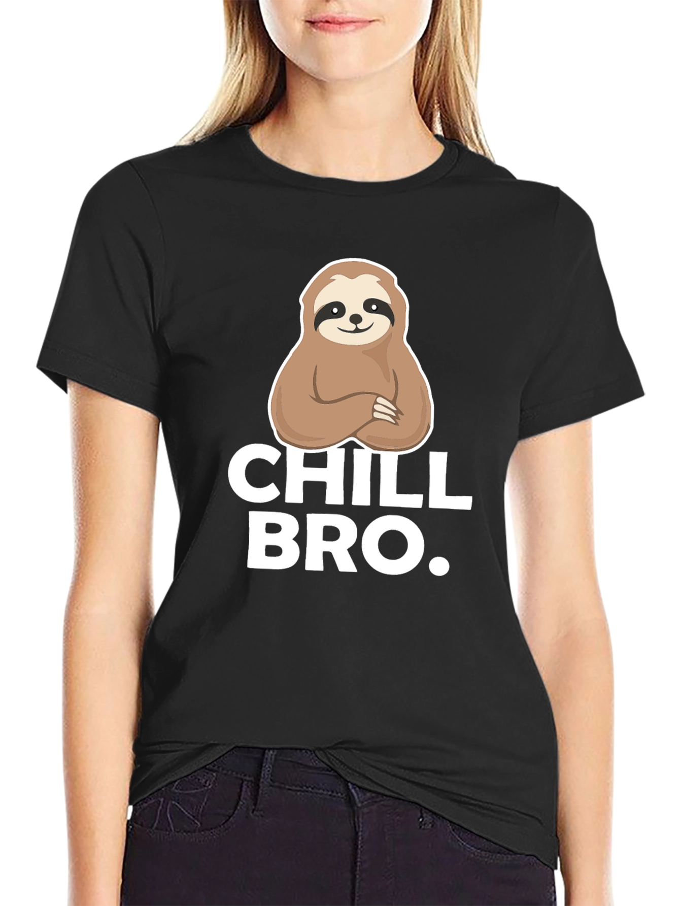 Chill Bro Sloth Graphic Tee - Relaxed Comfort