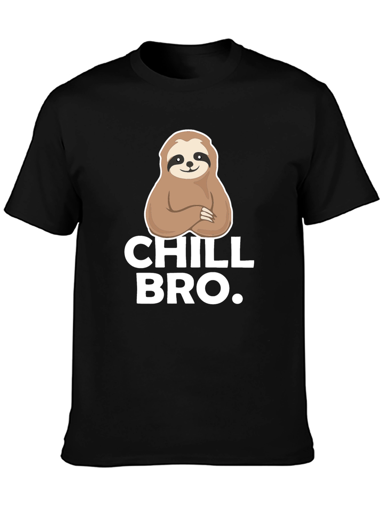 Chill Bro Sloth Graphic Tee - Relaxed Comfort