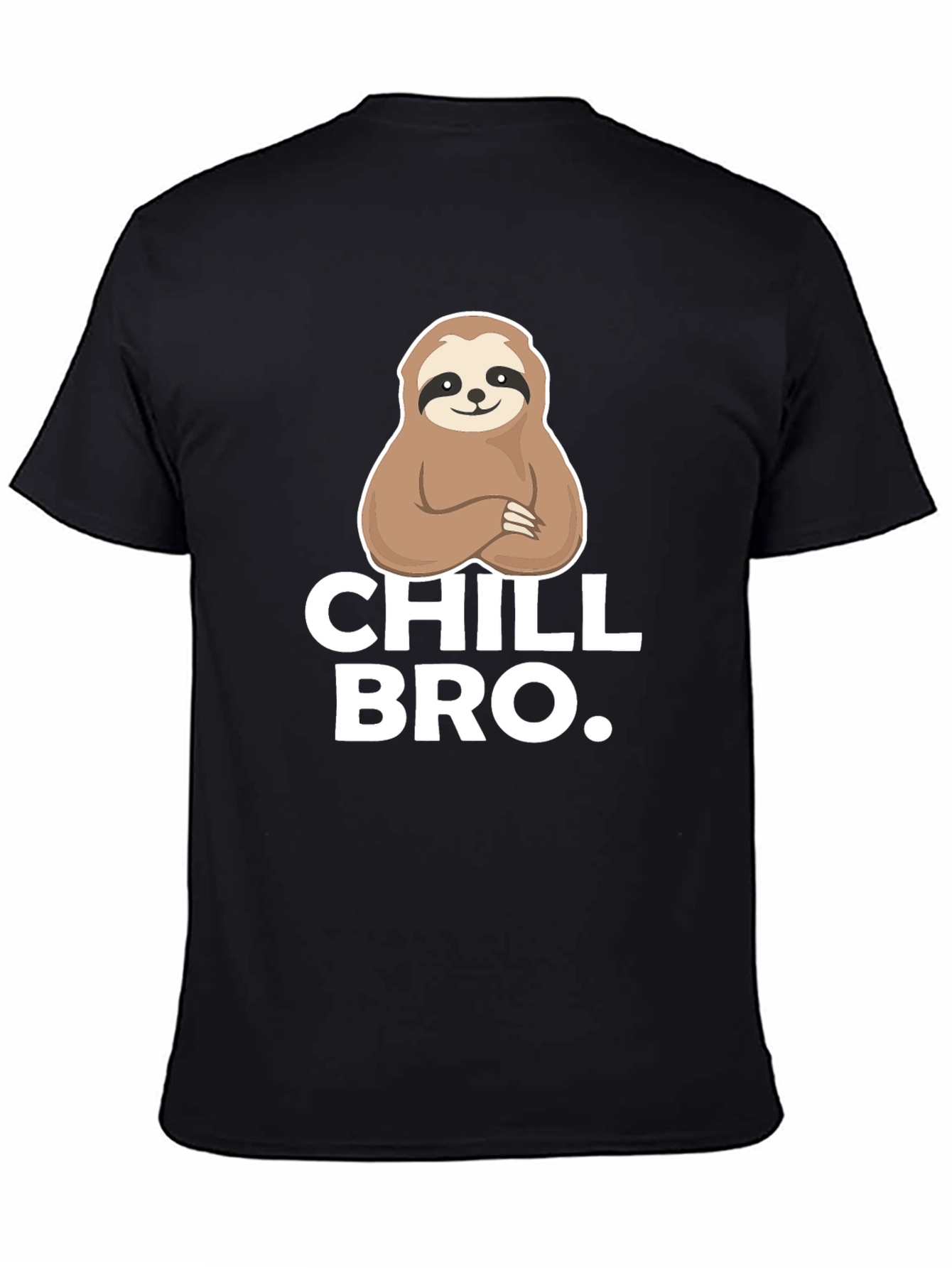 Chill Bro Sloth Graphic Tee - Relaxed Comfort