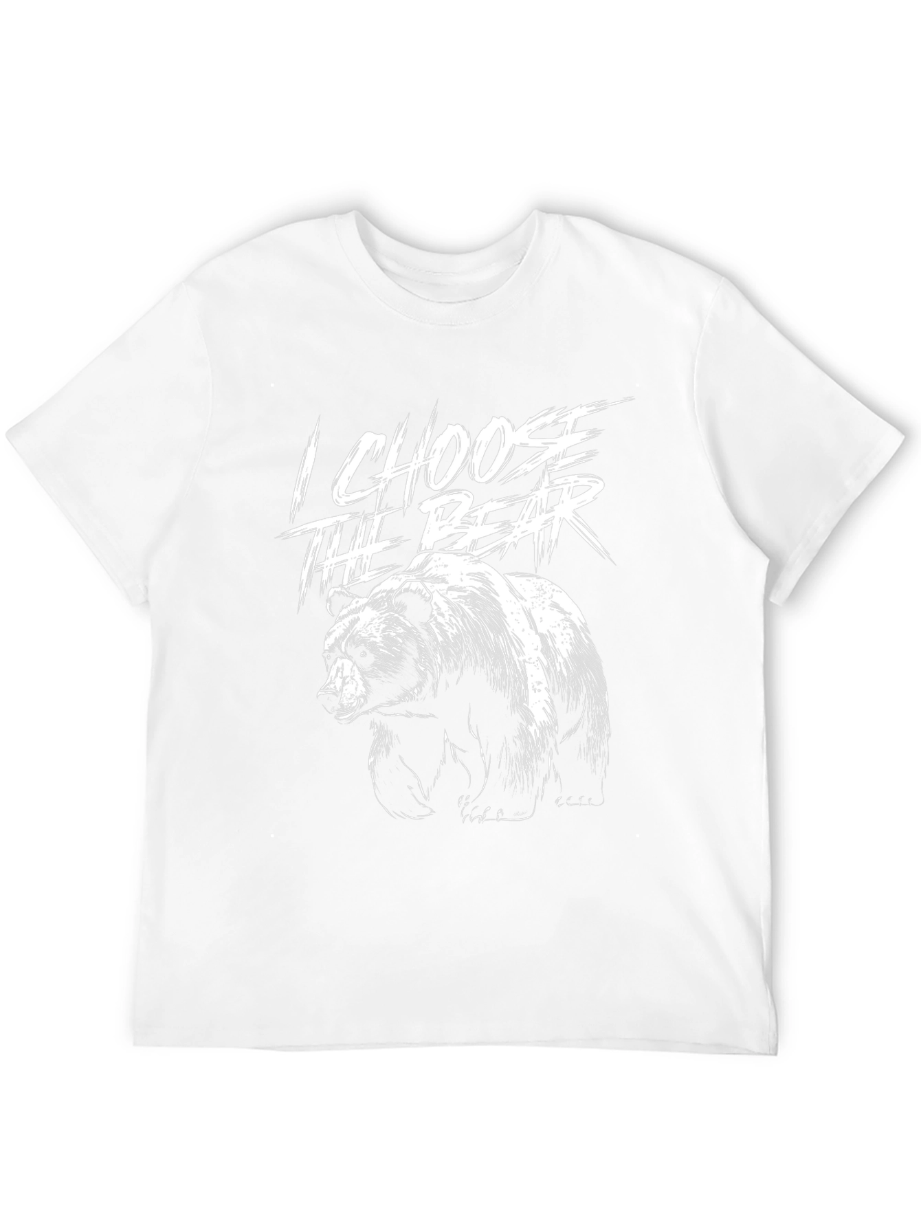 I Choose The Bear Black Graphic Tee