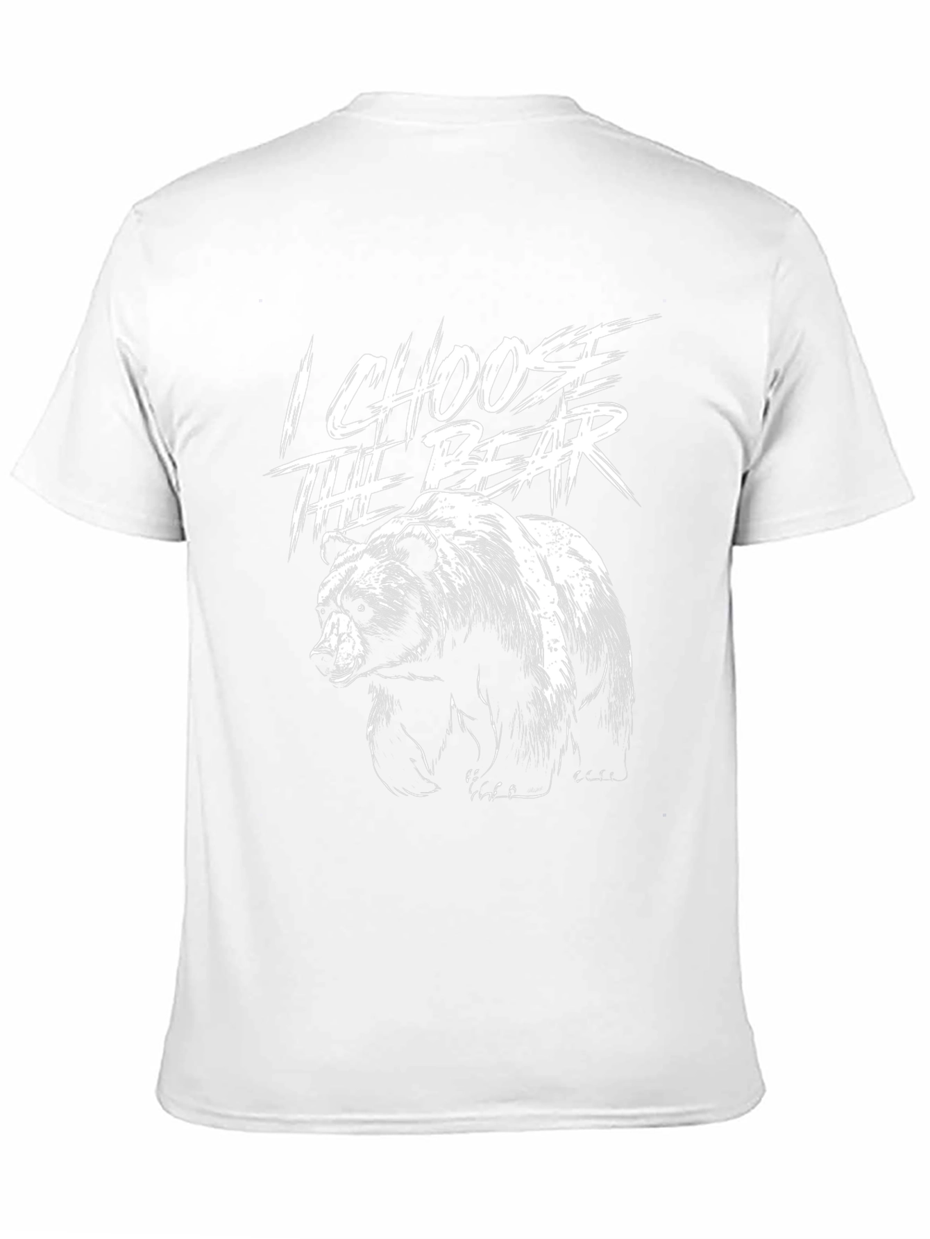 I Choose The Bear Black Graphic Tee