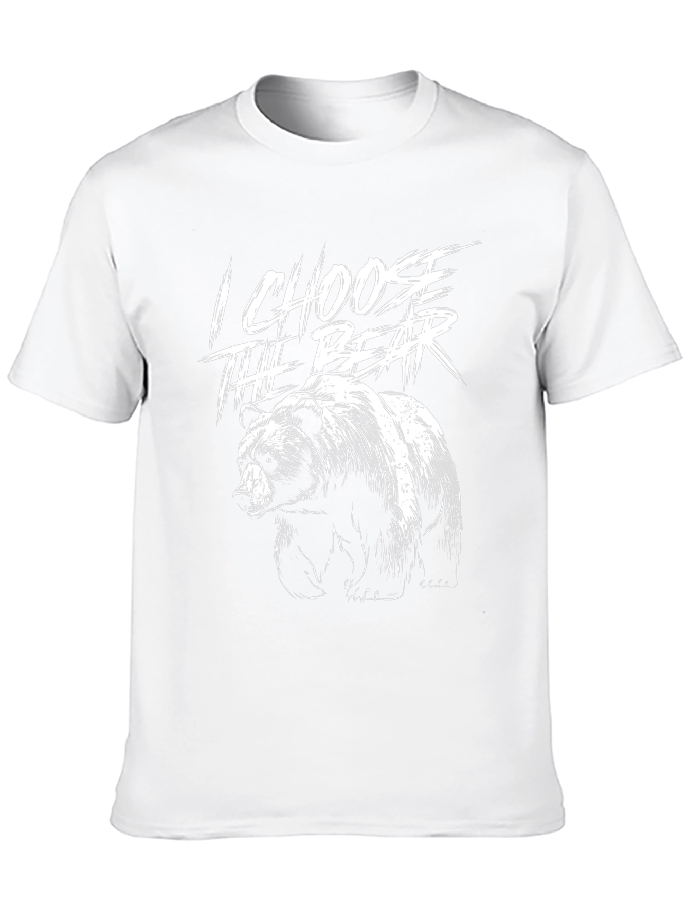 I Choose The Bear Black Graphic Tee