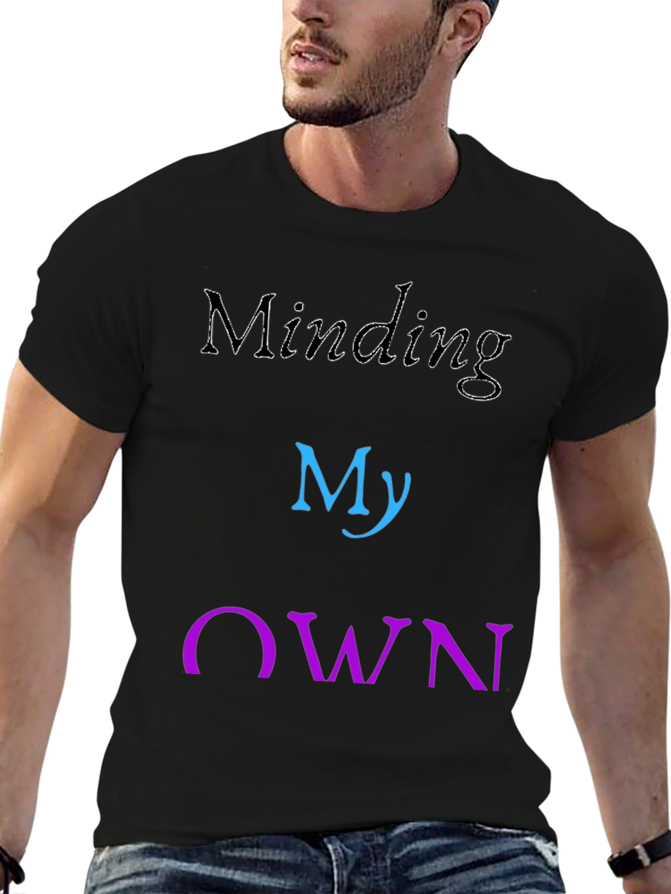 Minding My Own Business T-Shirt Casual Cotton Tee