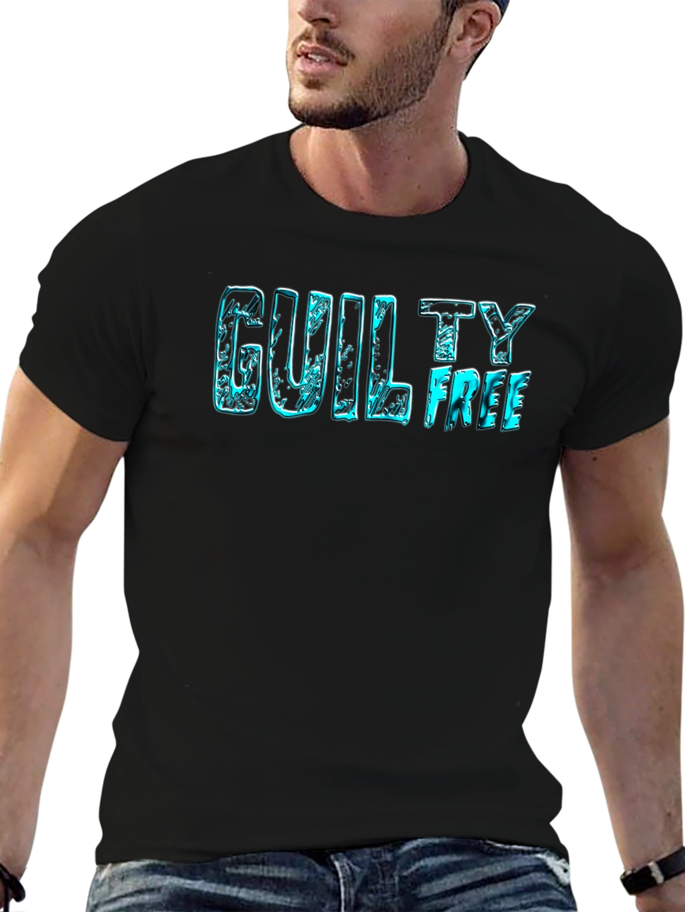 Guilty Free Graphic Tee - Cool Design