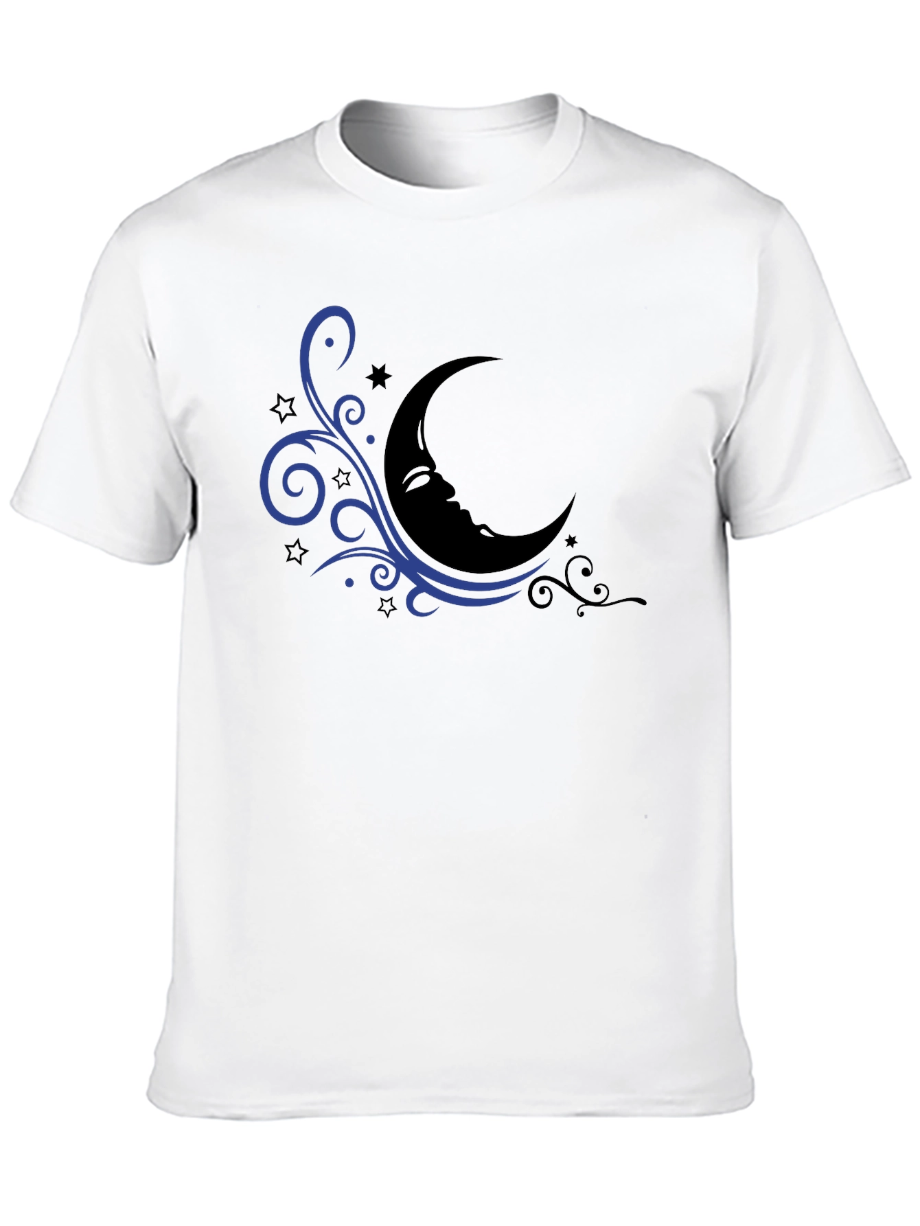 Moon & Stars Graphic Black T-Shirt