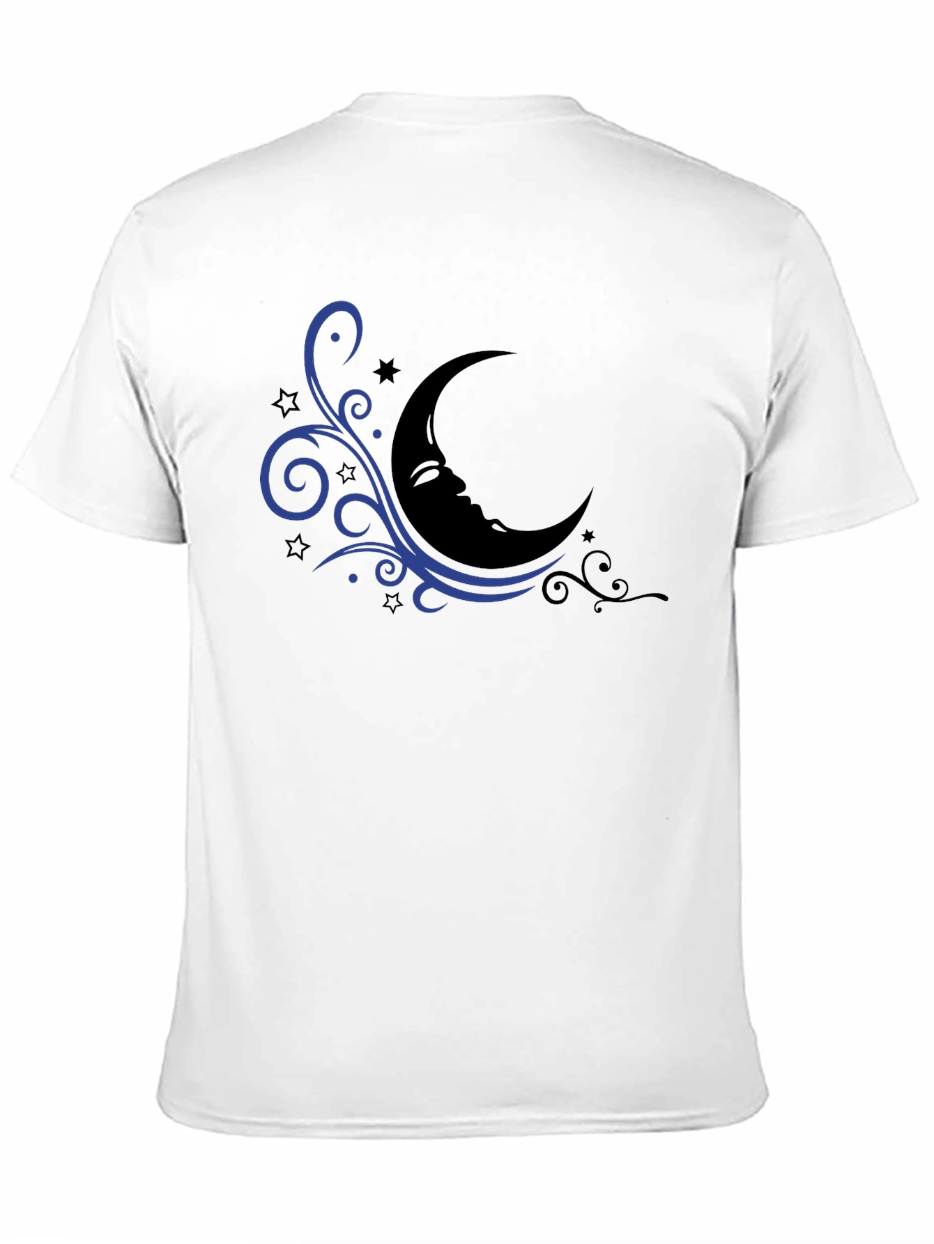 Moon & Stars Graphic Black T-Shirt