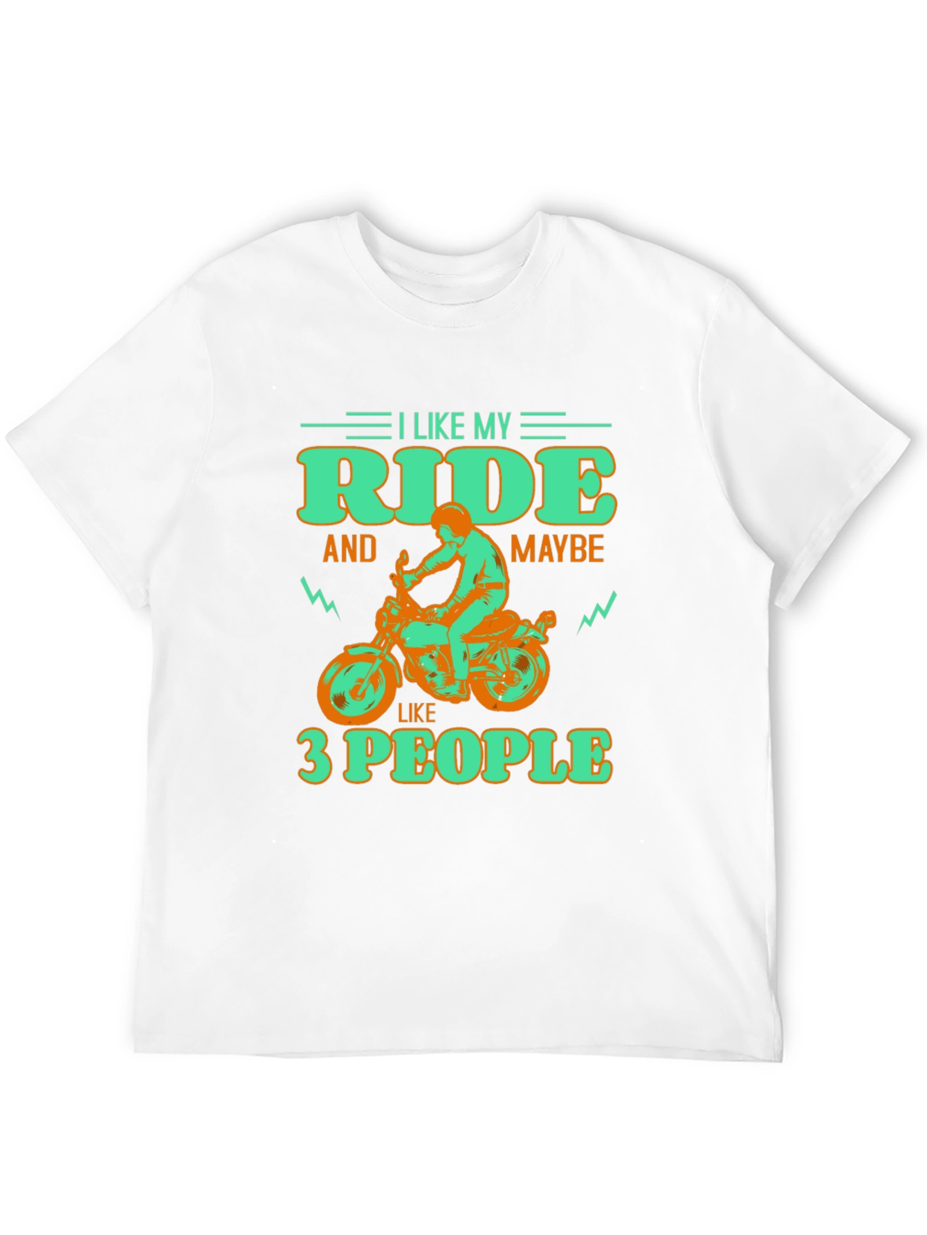 I Like My Ride Motorcycle Graphic T-Shirt