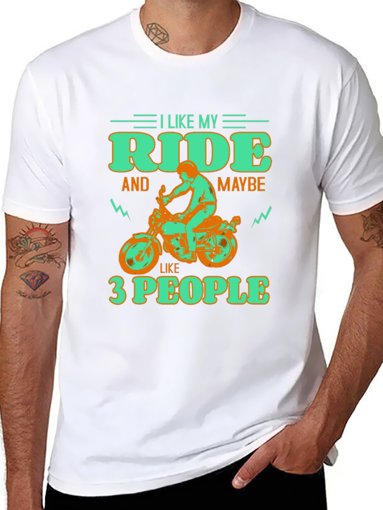 I Like My Ride Motorcycle Graphic T-Shirt