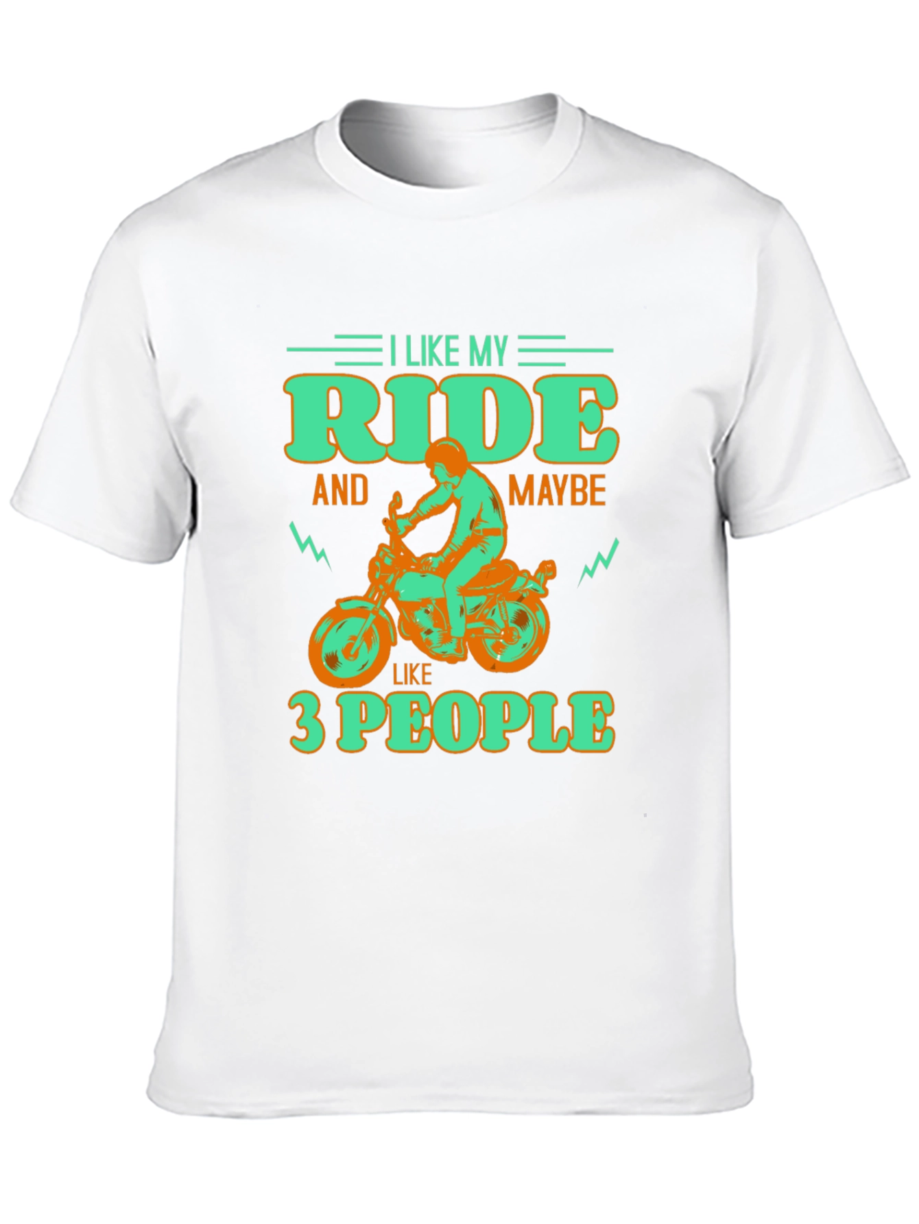 I Like My Ride Motorcycle Graphic T-Shirt