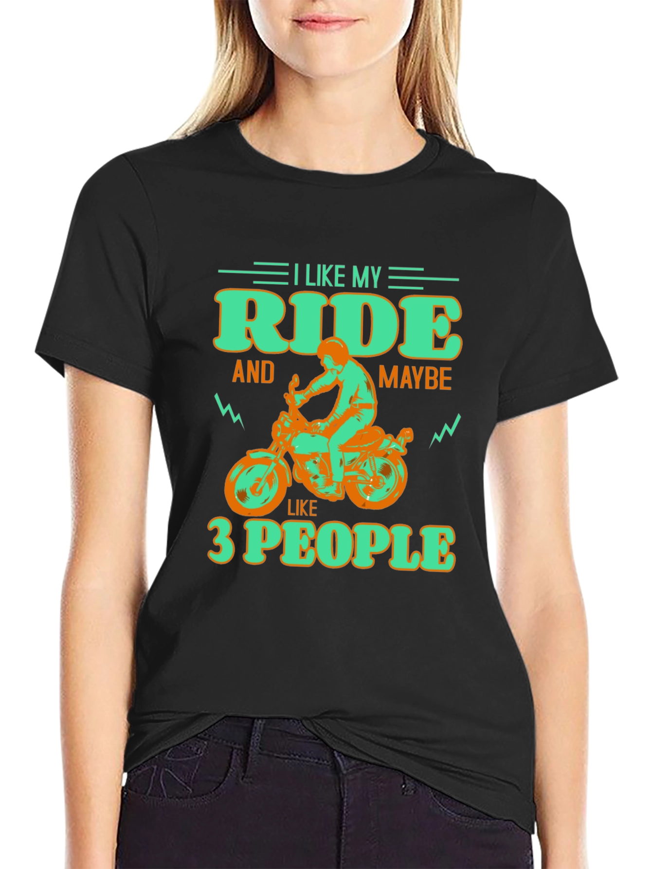 I Like My Ride Motorcycle Graphic T-Shirt
