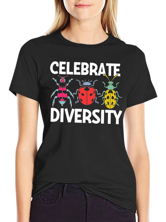 Celebrate Diversity Beetle Graphic T-Shirt