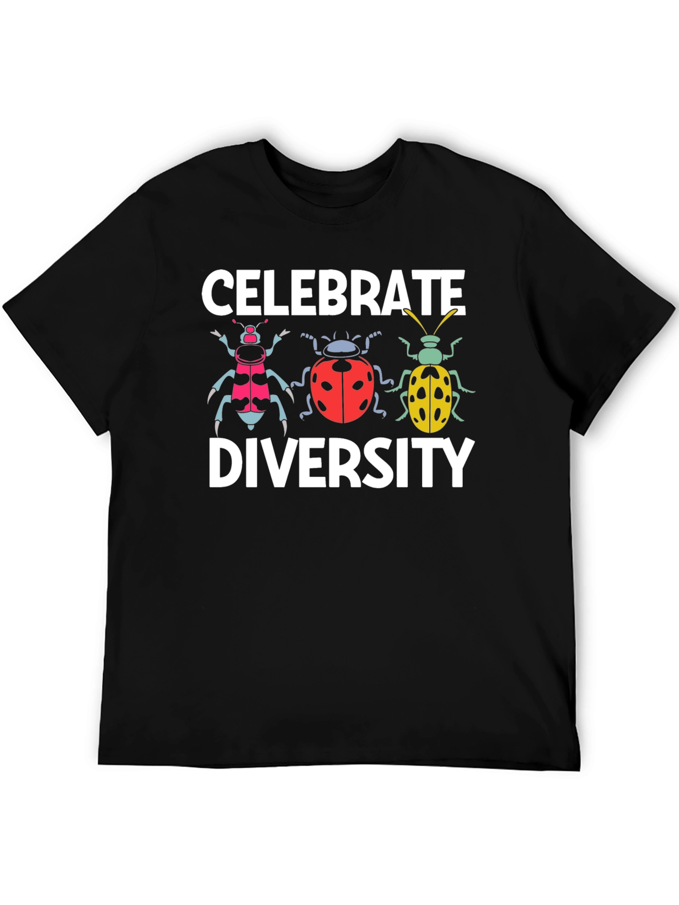 Celebrate Diversity Beetle Graphic T-Shirt