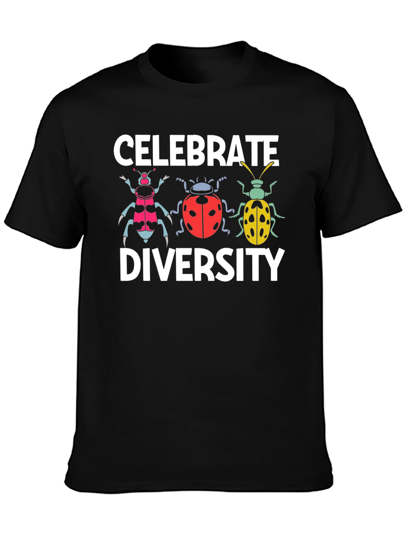 Celebrate Diversity Beetle Graphic T-Shirt