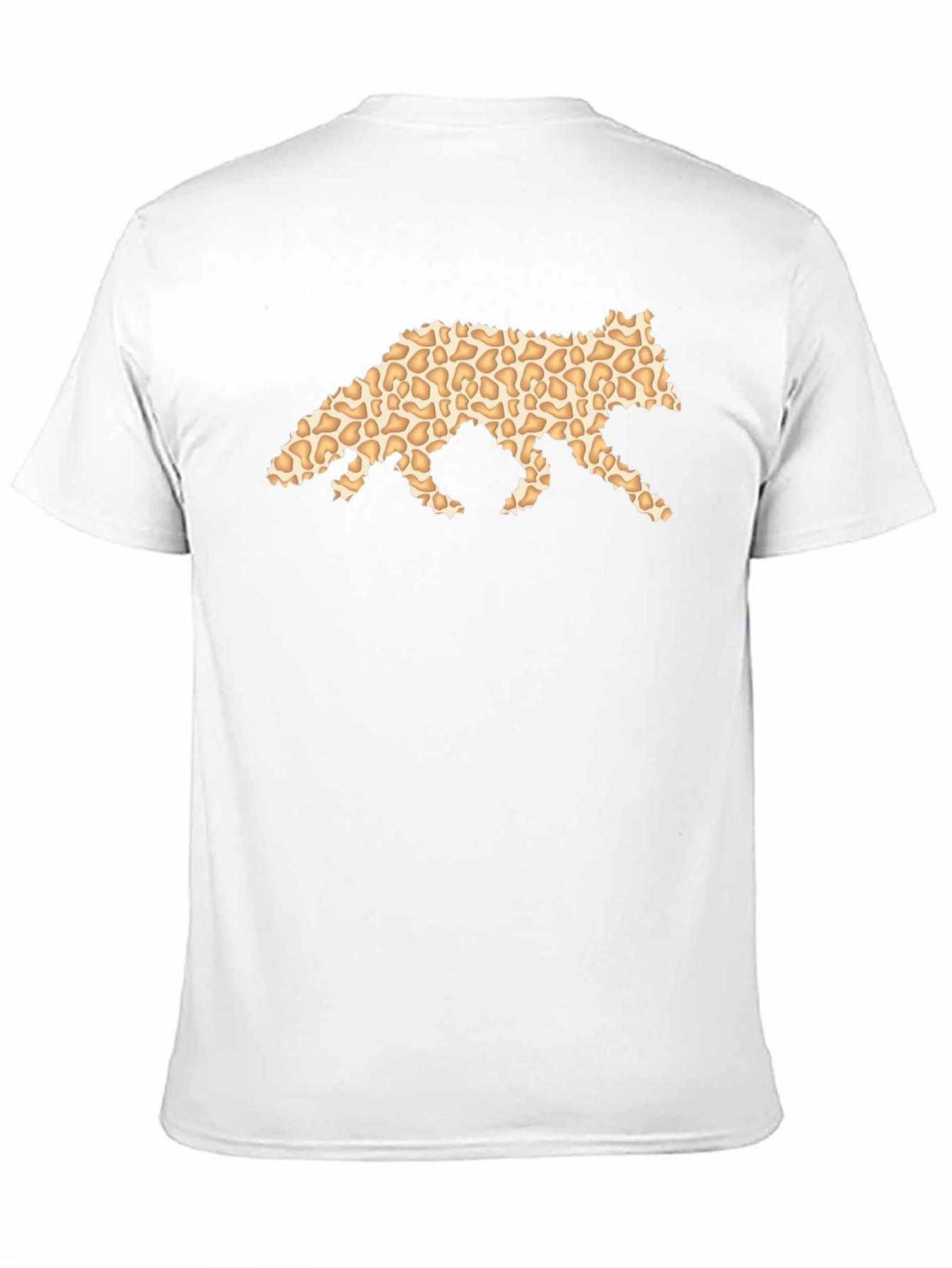 Cool Leopard Print Fox Graphic T-Shirt