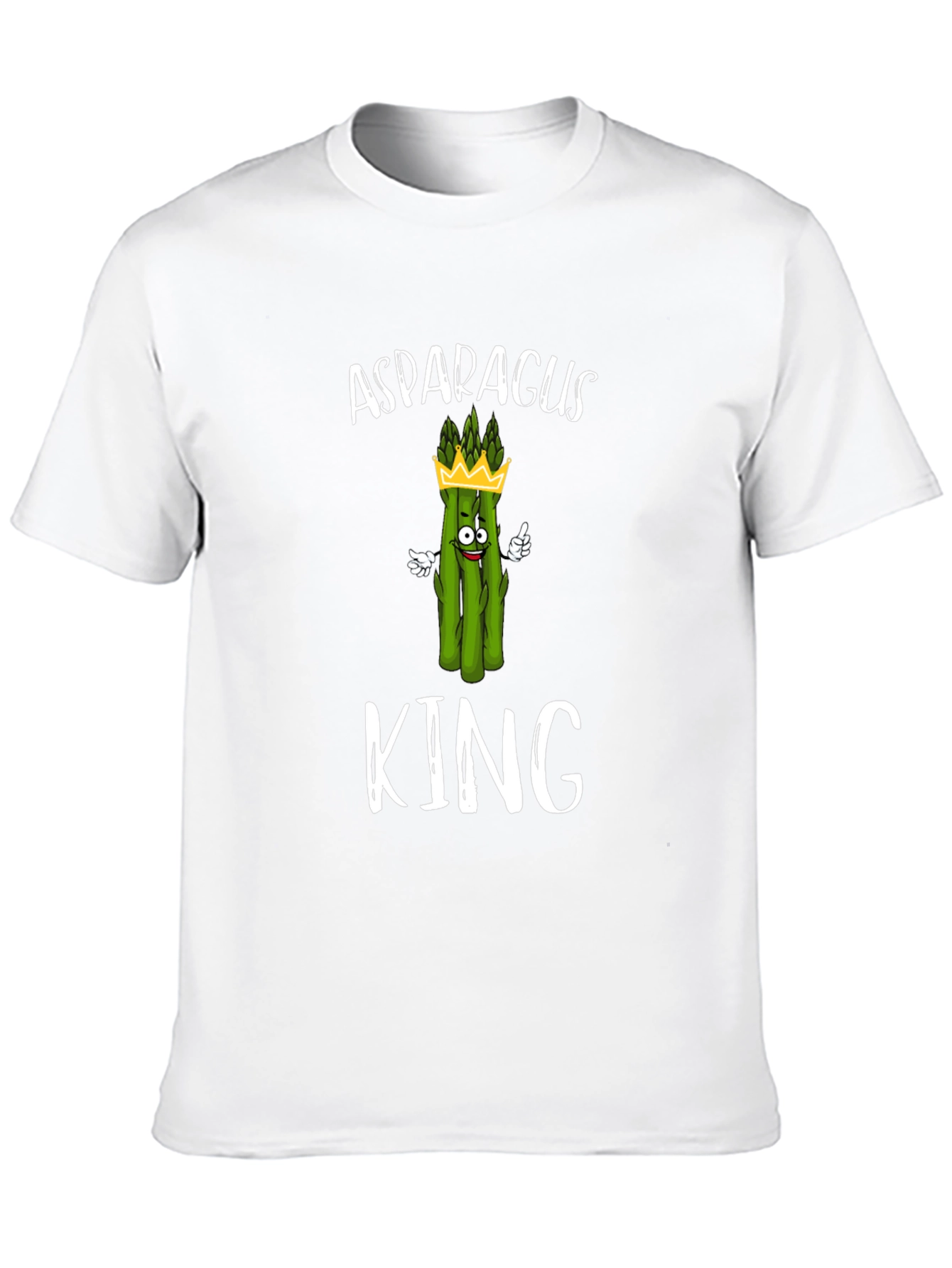 Asparagus King T-Shirt - Funny Vegetable Graphic Tee