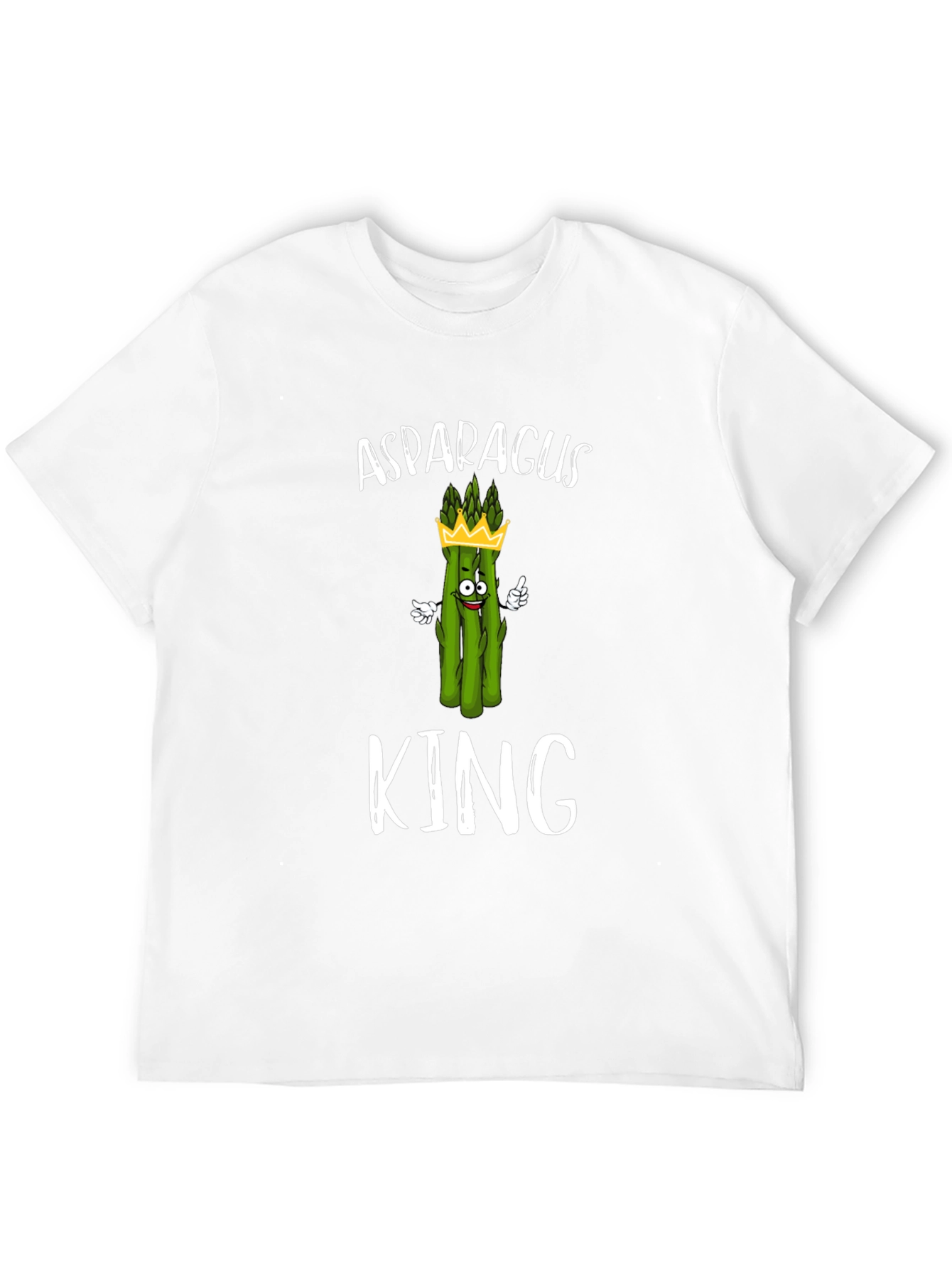 Asparagus King T-Shirt - Funny Vegetable Graphic Tee
