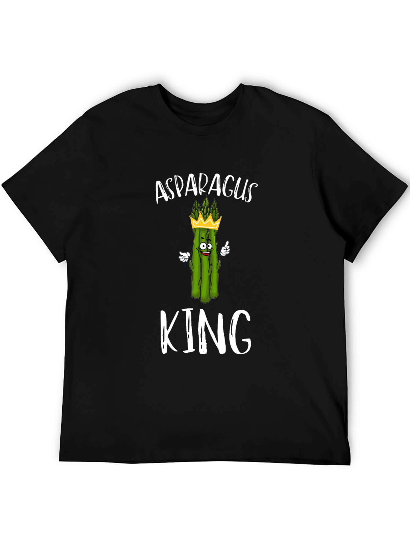 Asparagus King T-Shirt - Funny Vegetable Graphic Tee