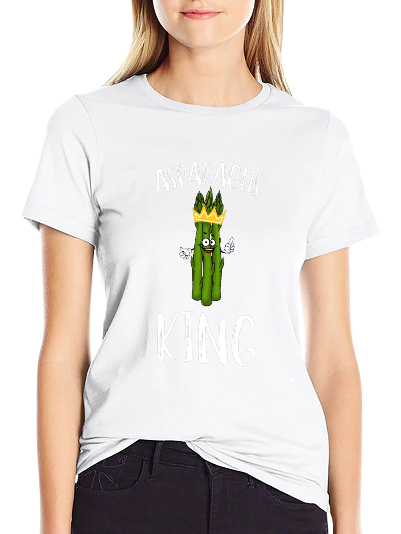 Asparagus King T-Shirt - Funny Vegetable Graphic Tee