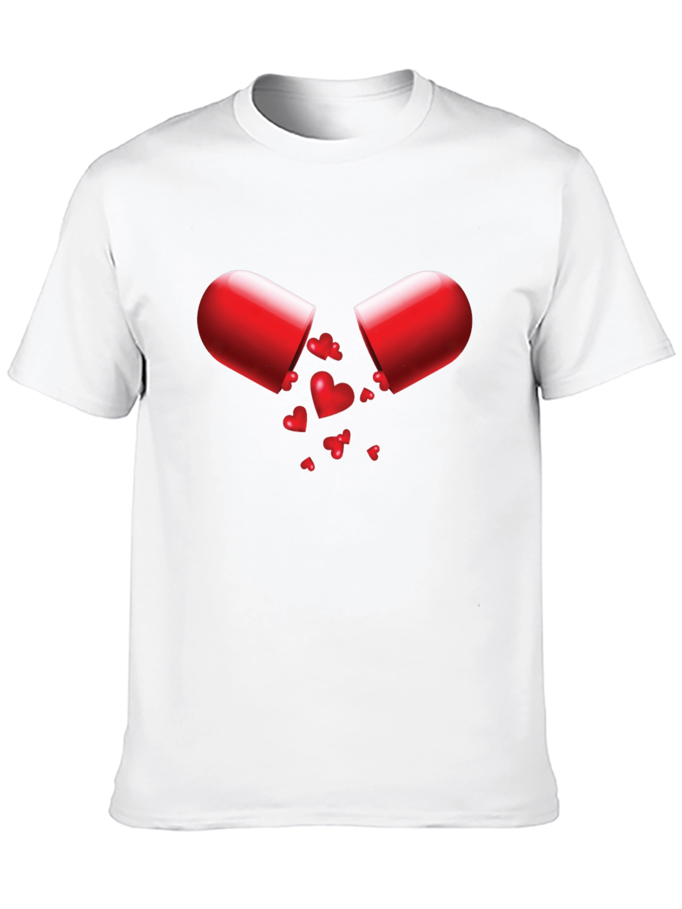 Love Capsule Graphic Tee - Heart Pill Design