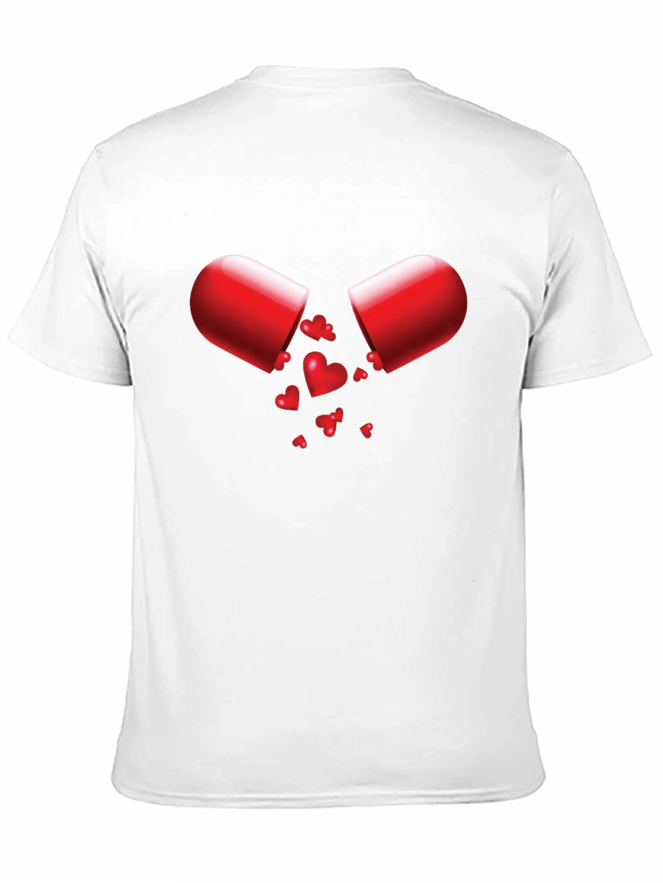 Love Capsule Graphic Tee - Heart Pill Design