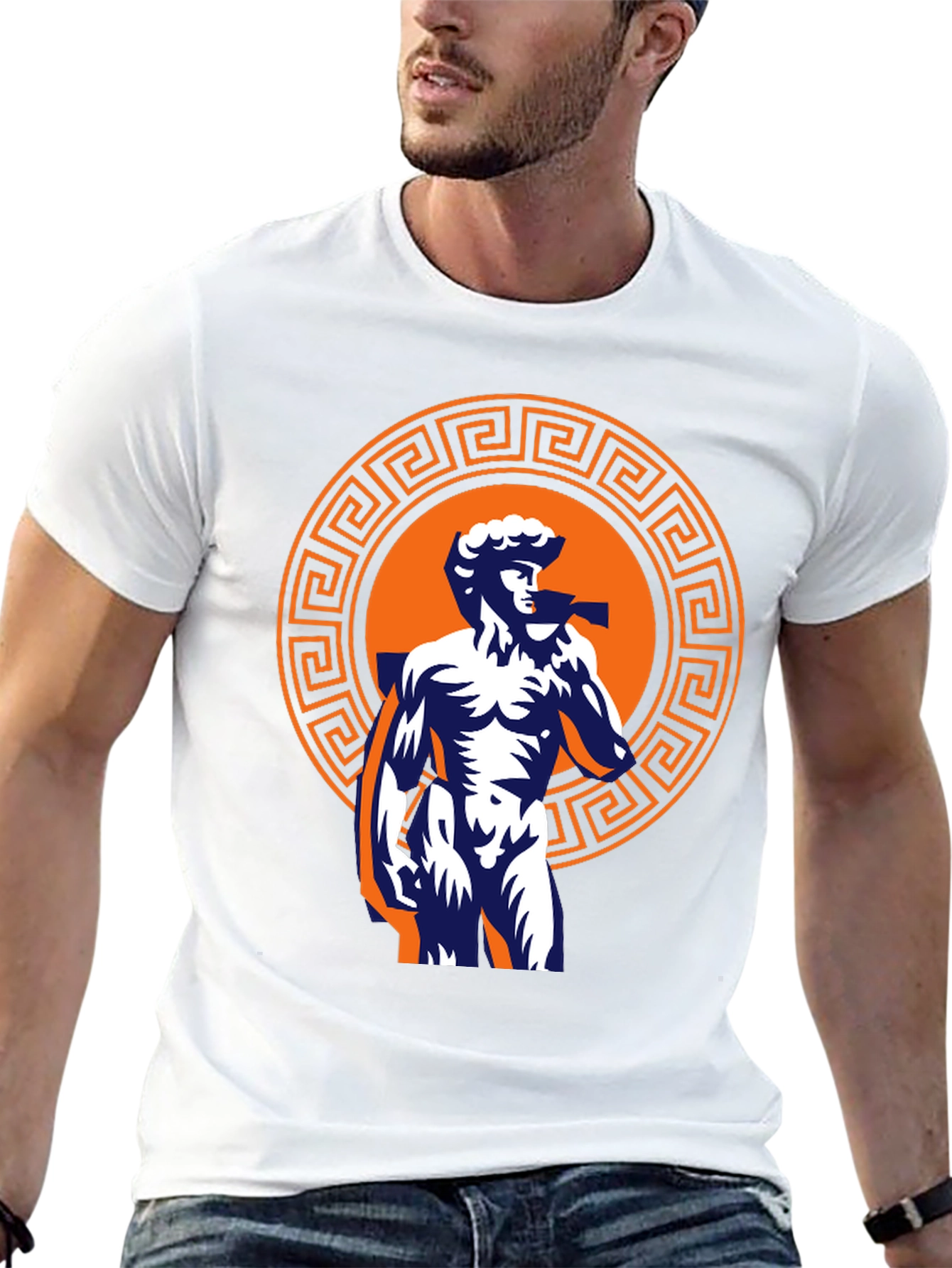 David Statue Graphic Tee - Classic Greek Art T-Shirt