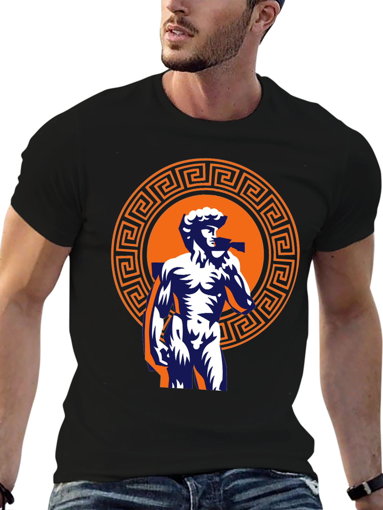 David Statue Graphic Tee - Classic Greek Art T-Shirt