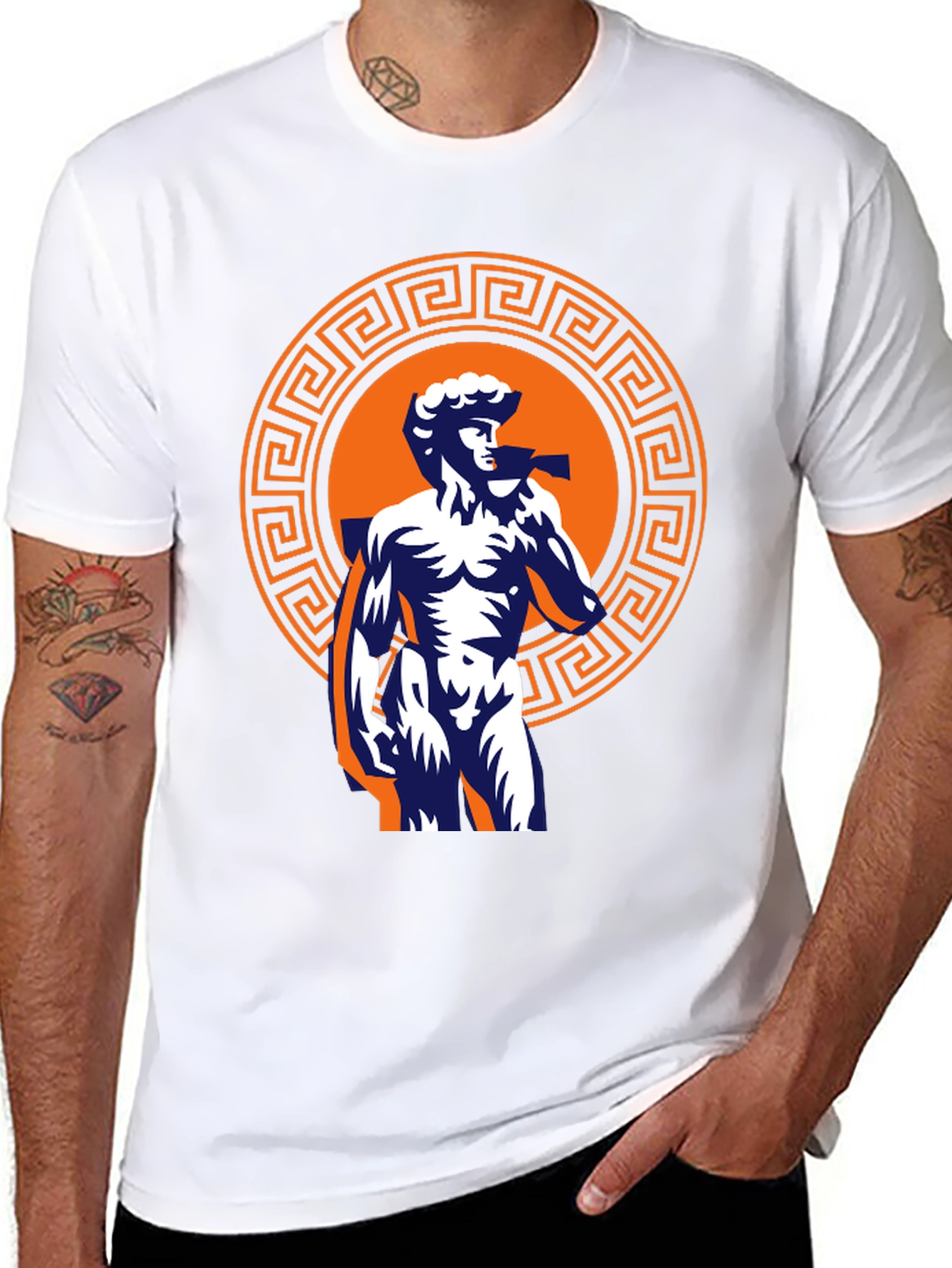 David Statue Graphic Tee - Classic Greek Art T-Shirt