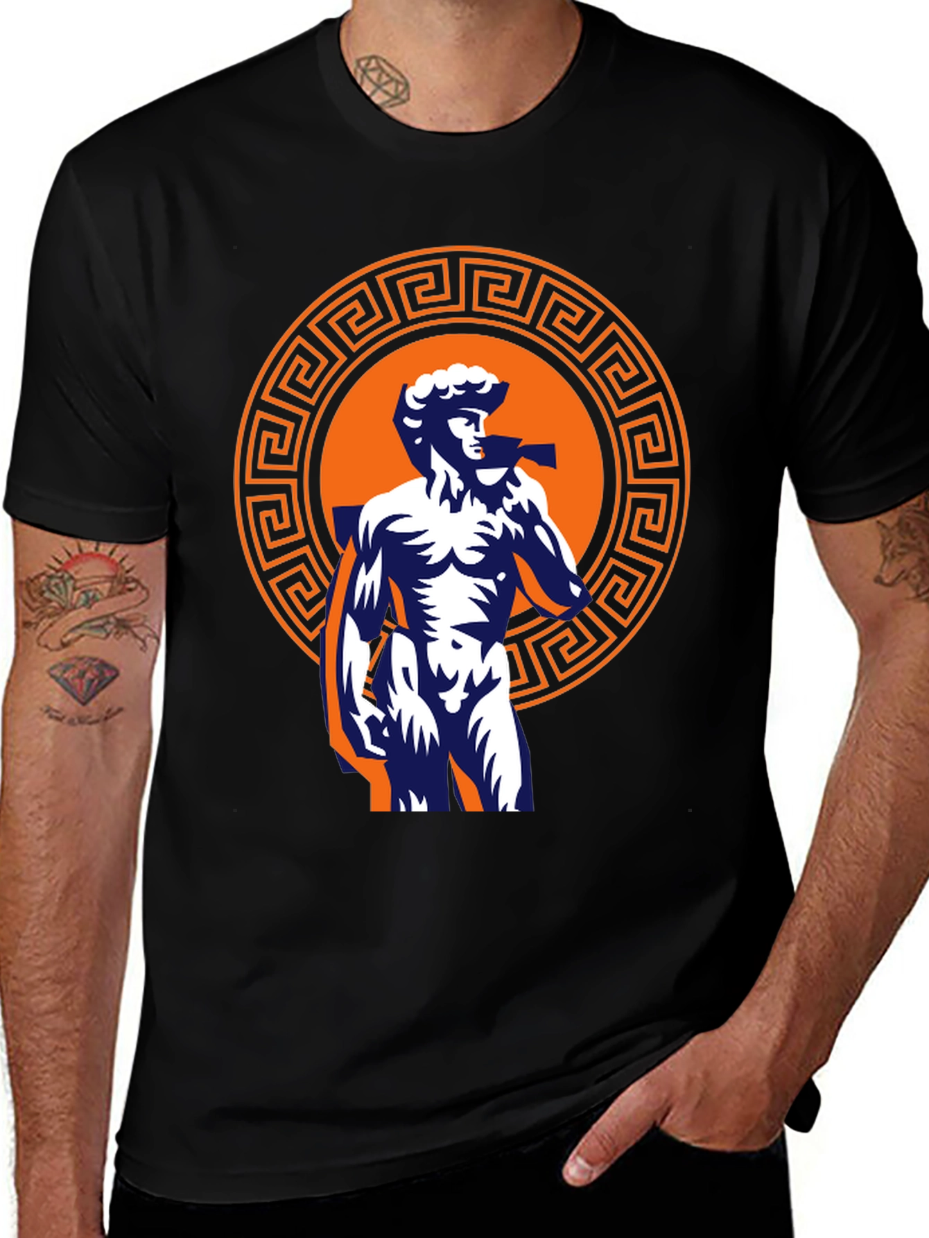 David Statue Graphic Tee - Classic Greek Art T-Shirt