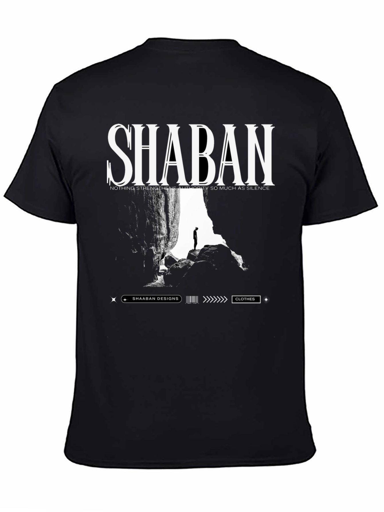 Shaban Graphic Print Black T-Shirt