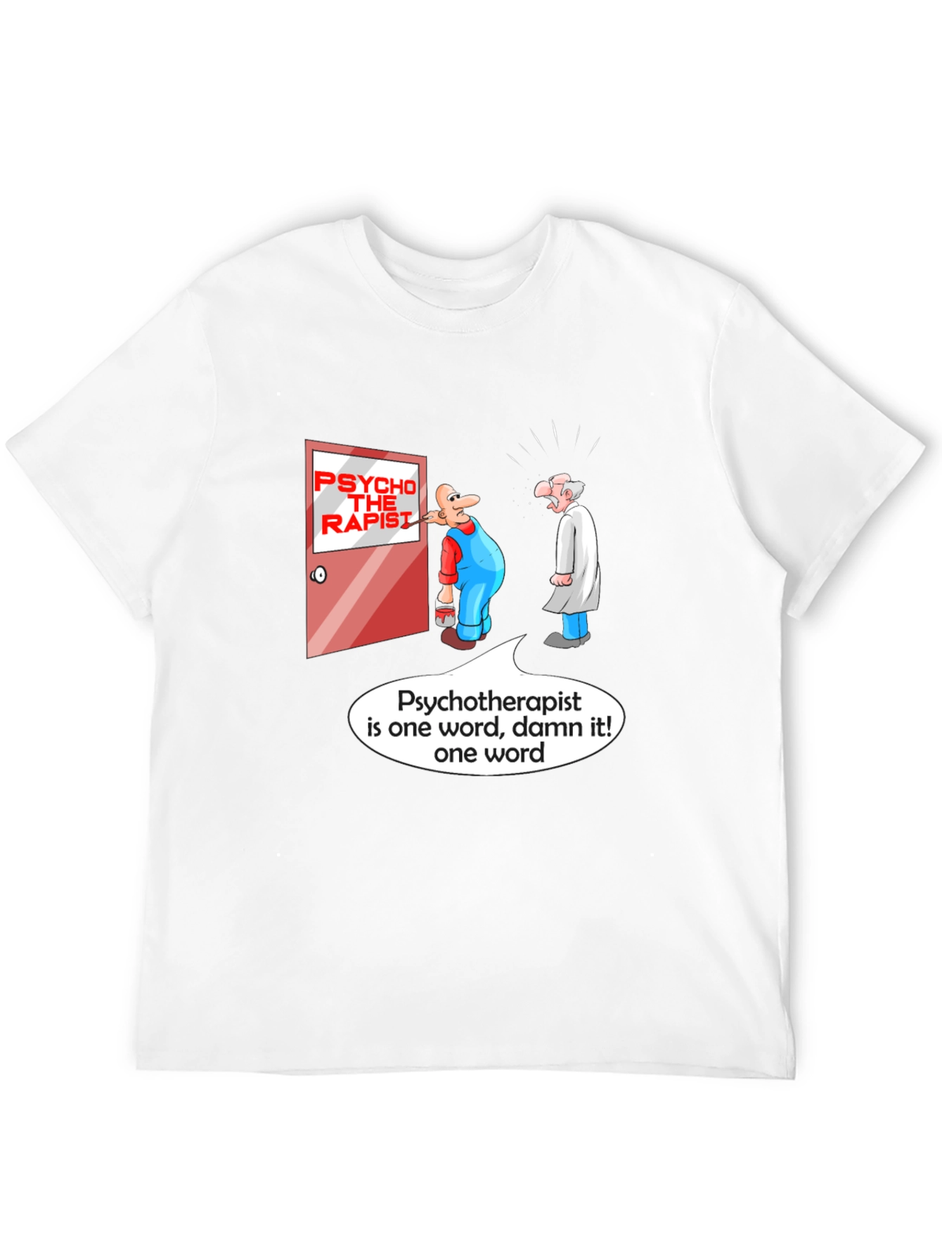 Humorous Psychotherapist Cartoon T-Shirt