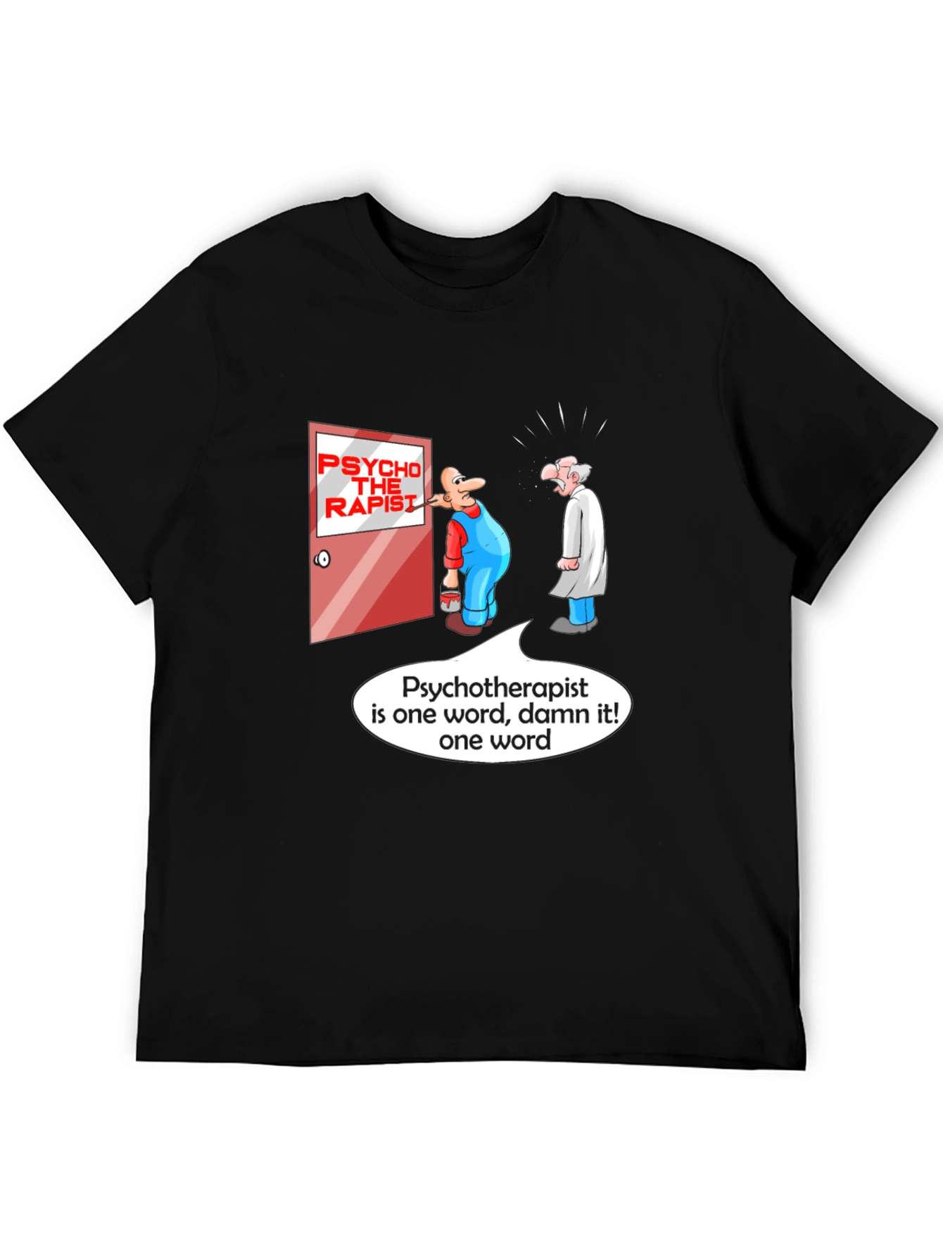 Humorous Psychotherapist Cartoon T-Shirt