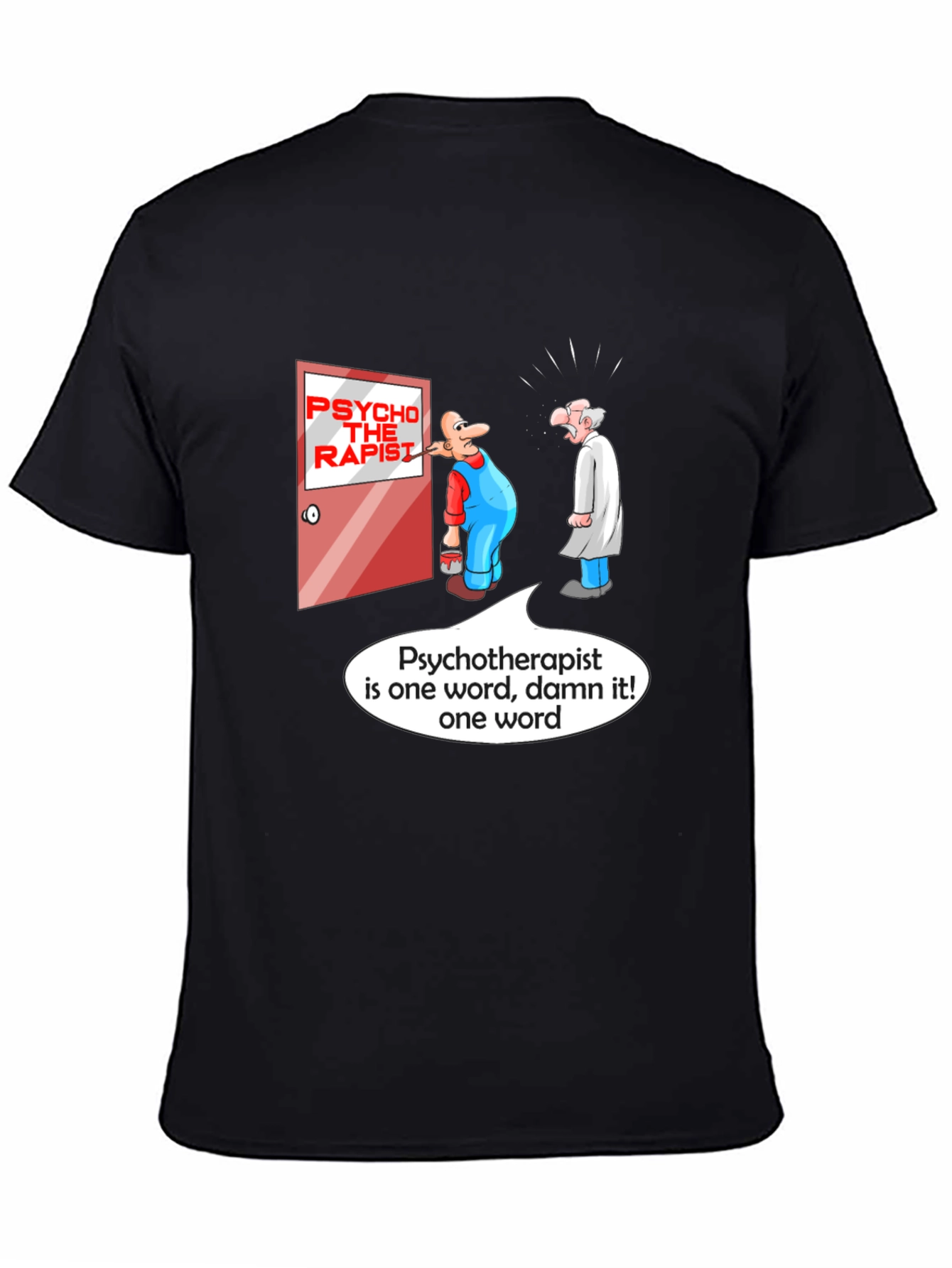 Humorous Psychotherapist Cartoon T-Shirt
