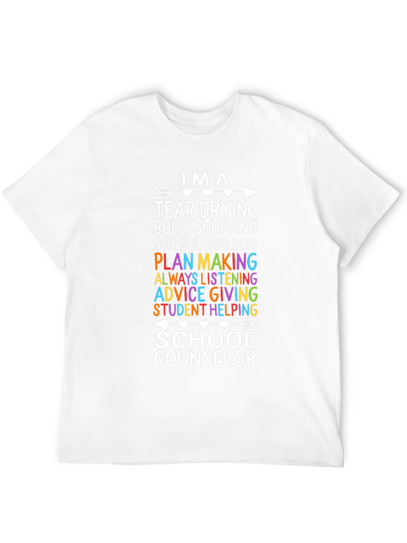 School Counselor T-Shirt: Tear Drying Hero