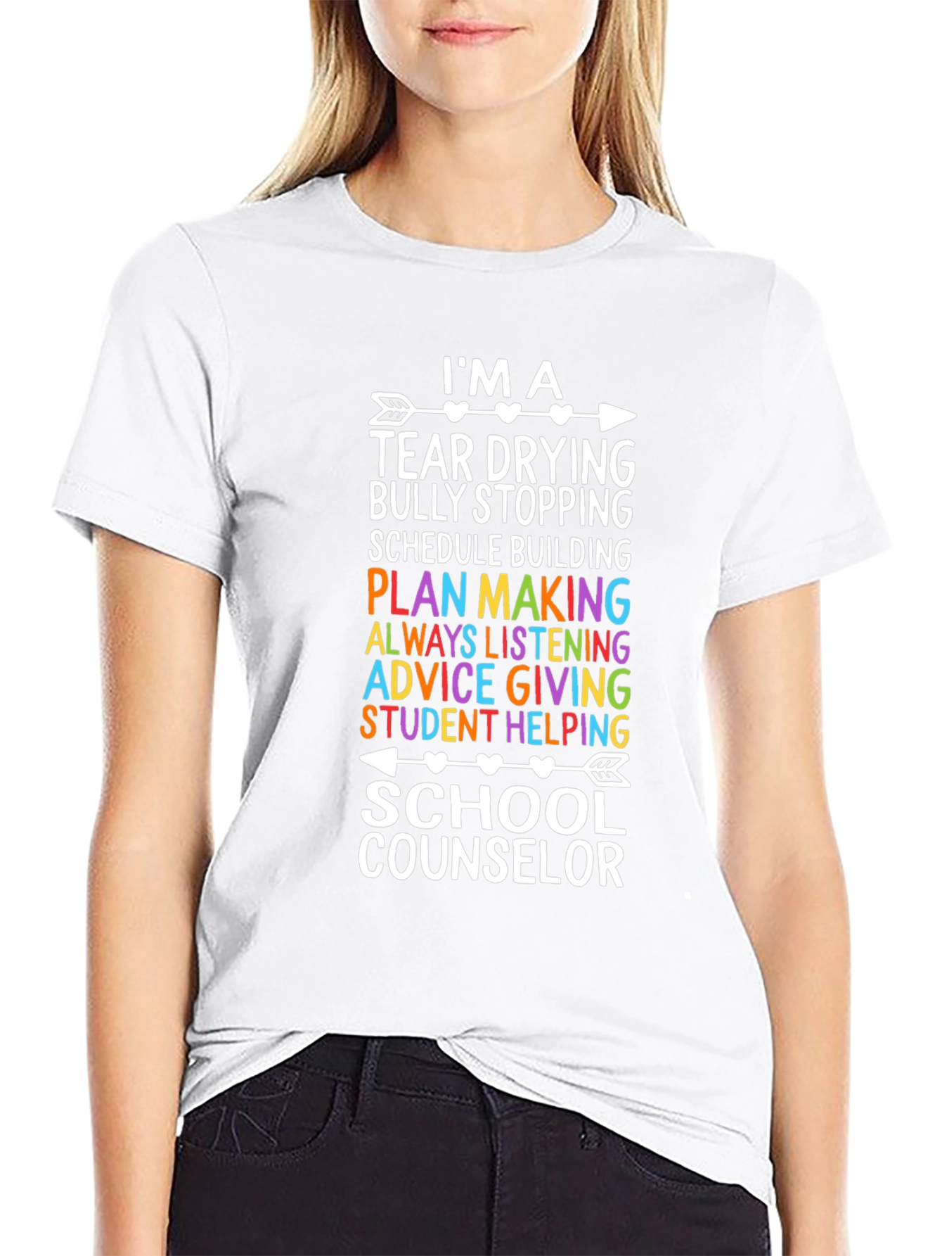 School Counselor T-Shirt: Tear Drying Hero