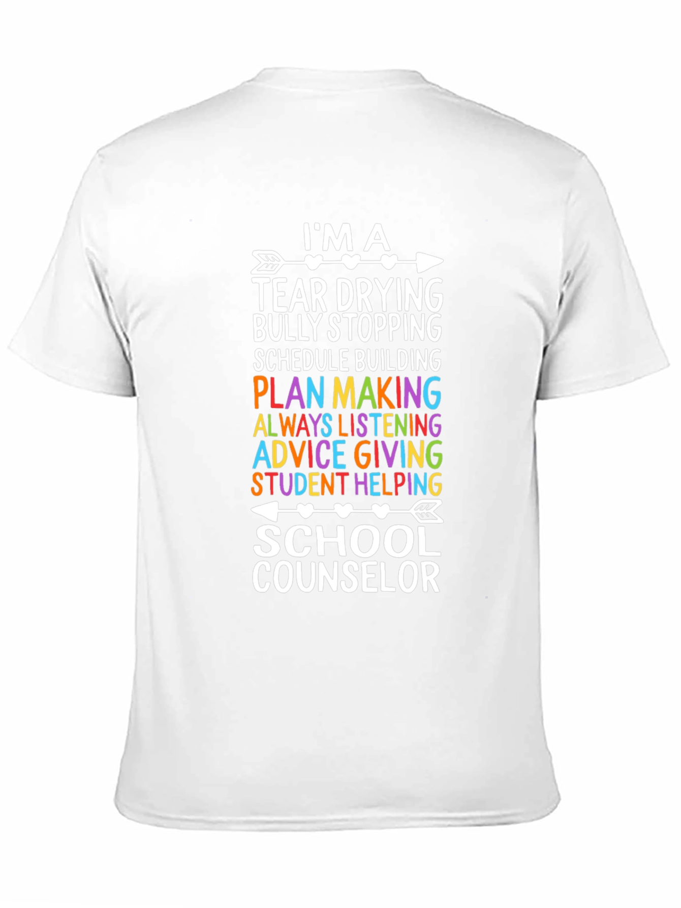 School Counselor T-Shirt: Tear Drying Hero
