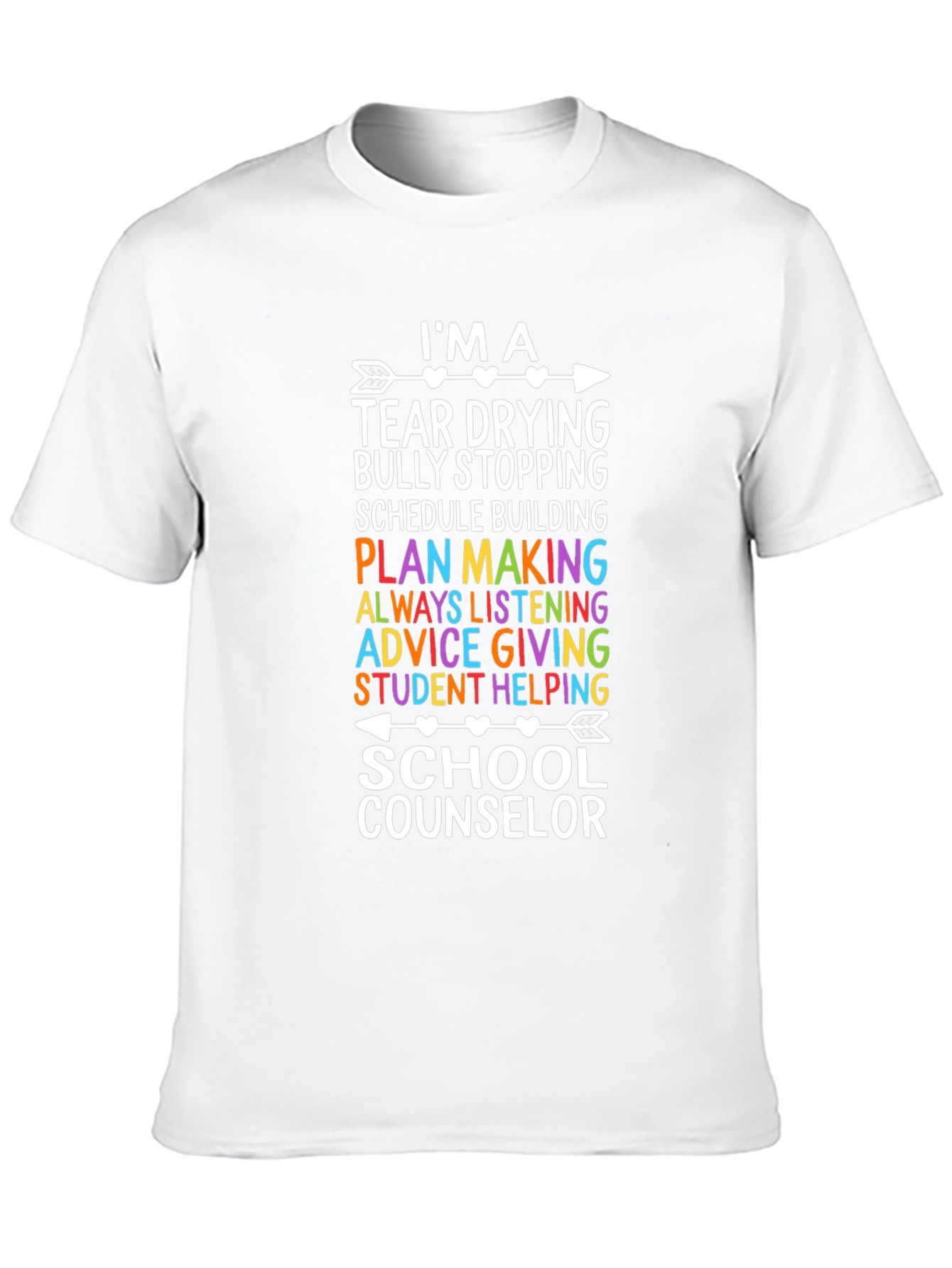 School Counselor T-Shirt: Tear Drying Hero