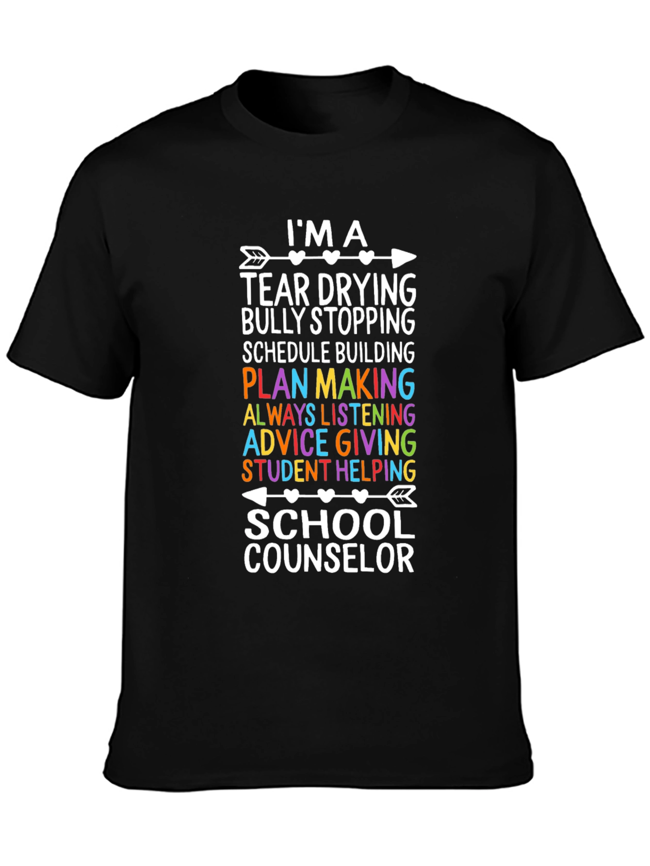 School Counselor T-Shirt: Tear Drying Hero