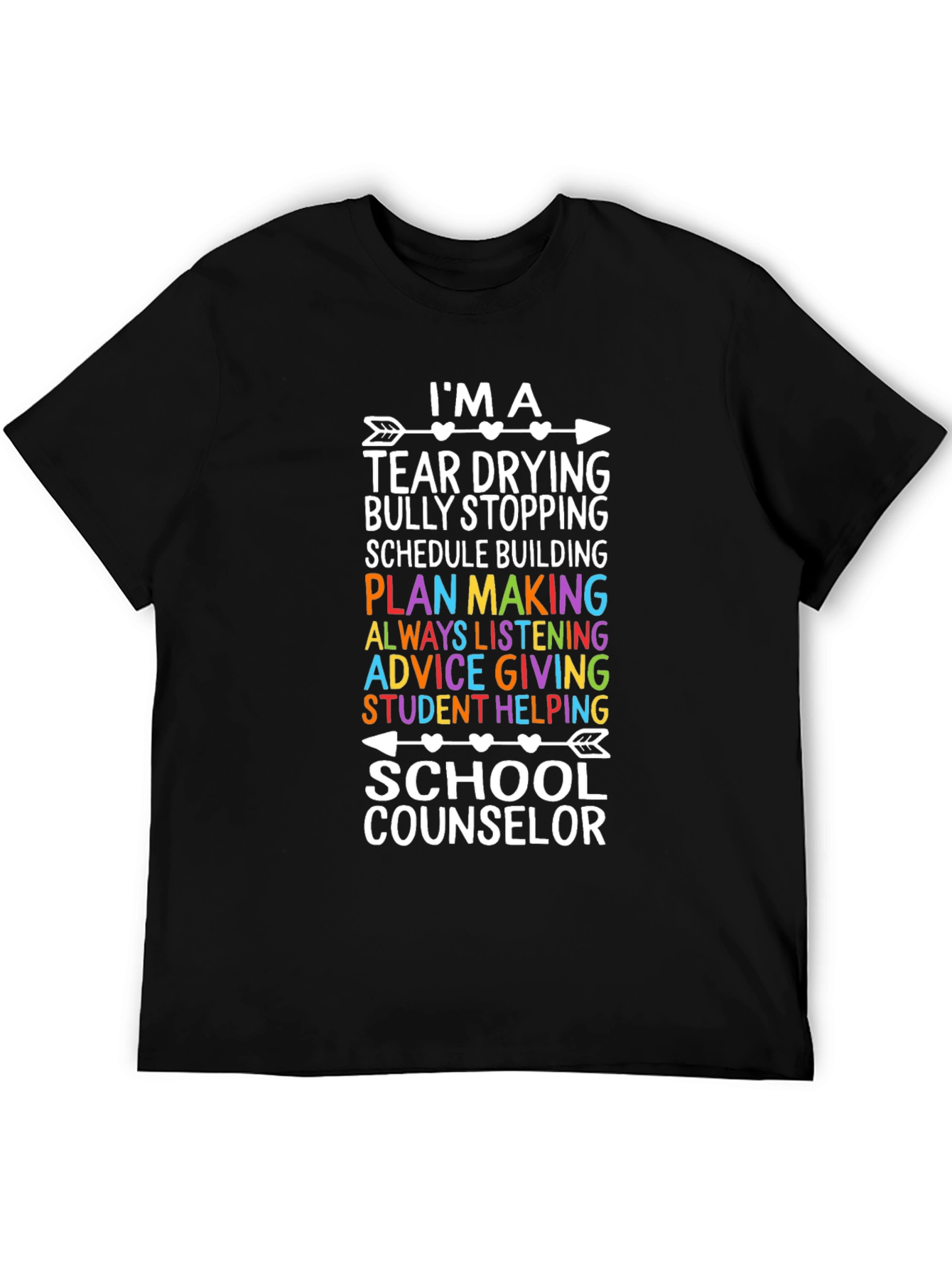School Counselor T-Shirt: Tear Drying Hero