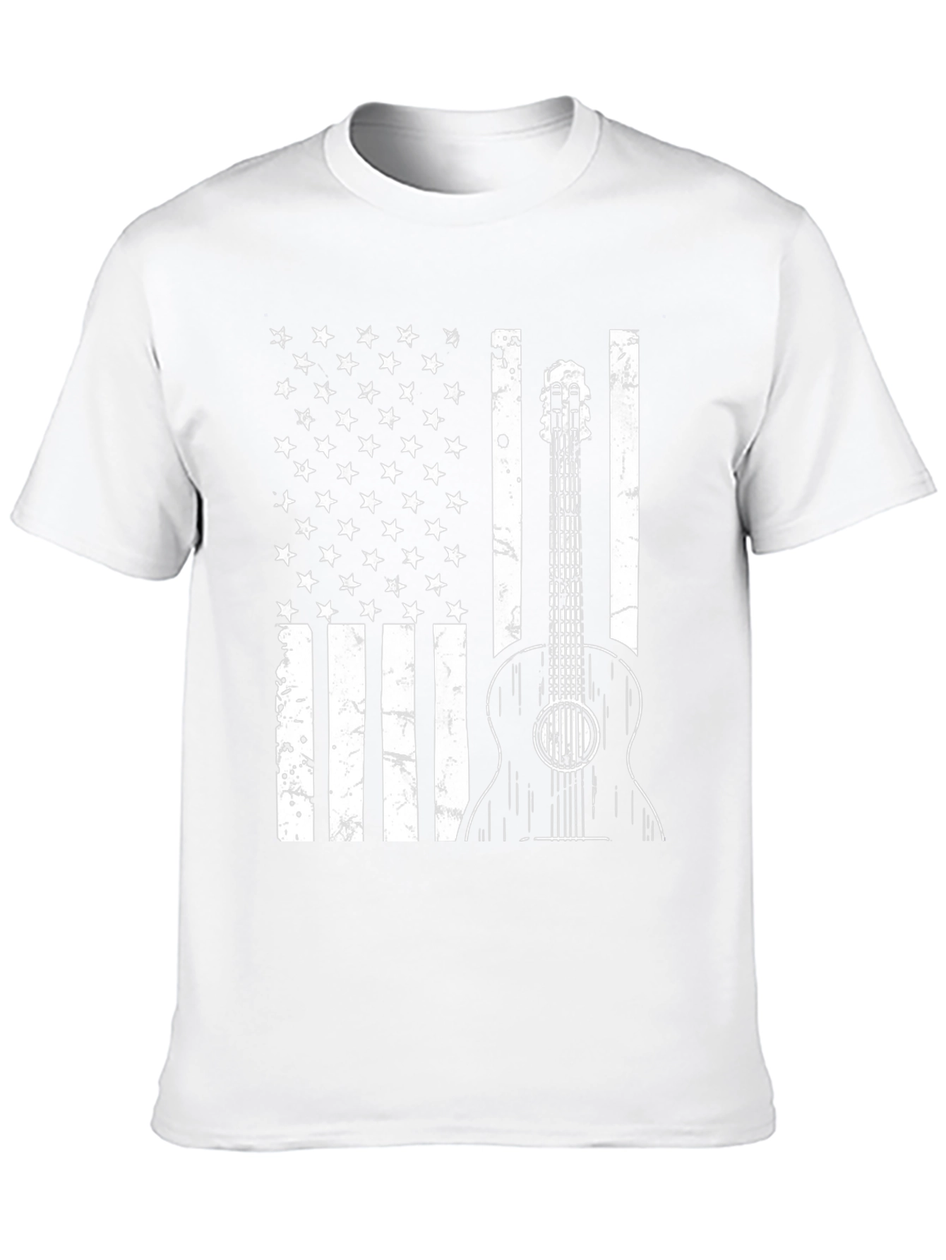 American Flag Guitar T-Shirt