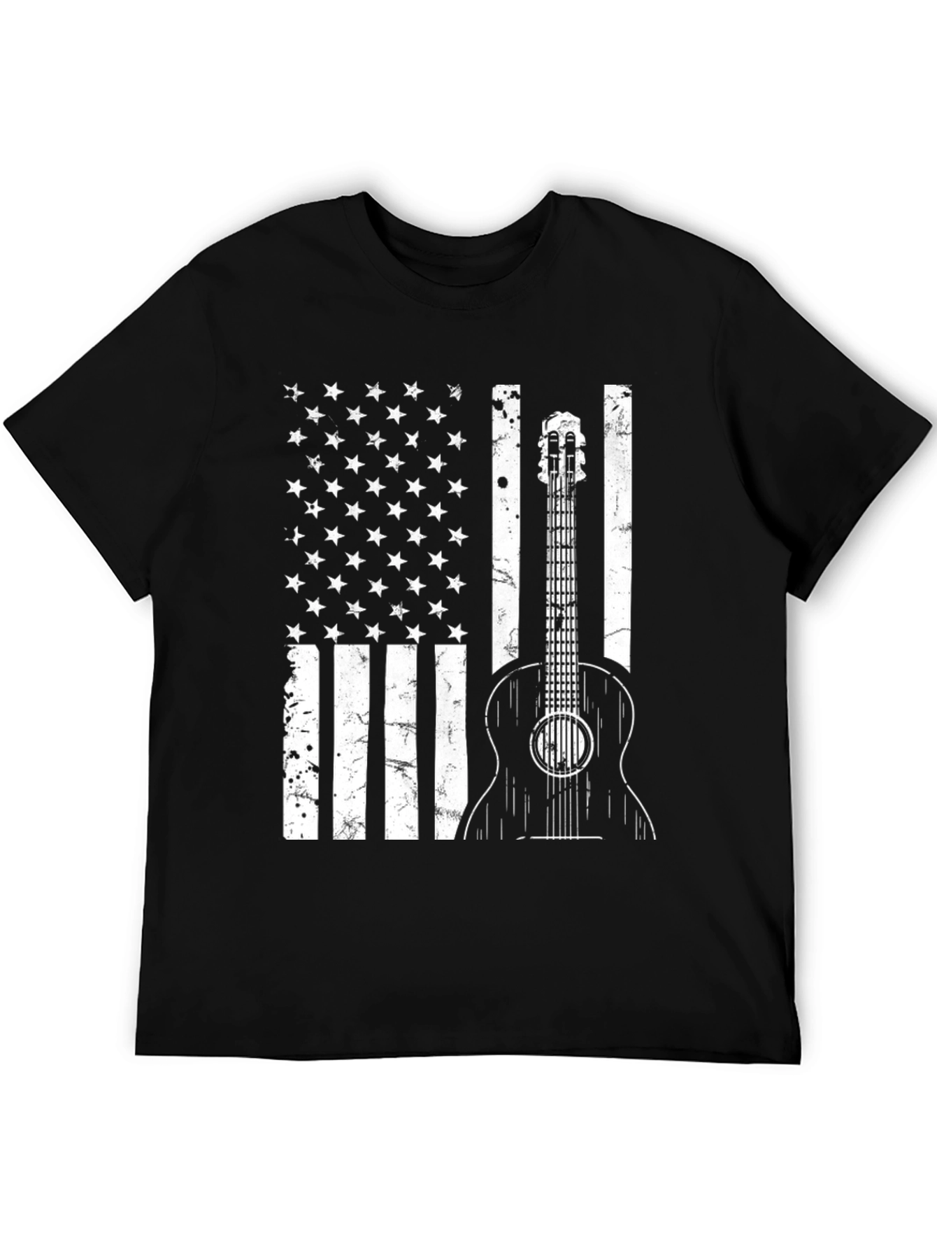 American Flag Guitar T-Shirt