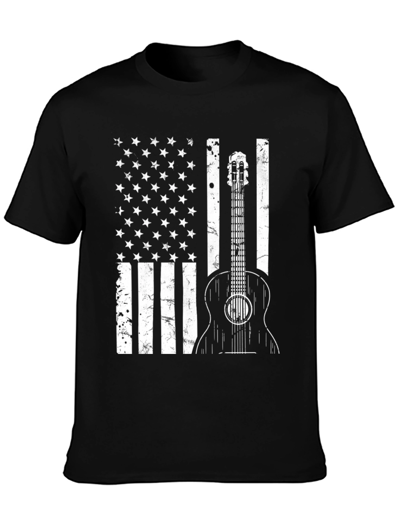 American Flag Guitar T-Shirt