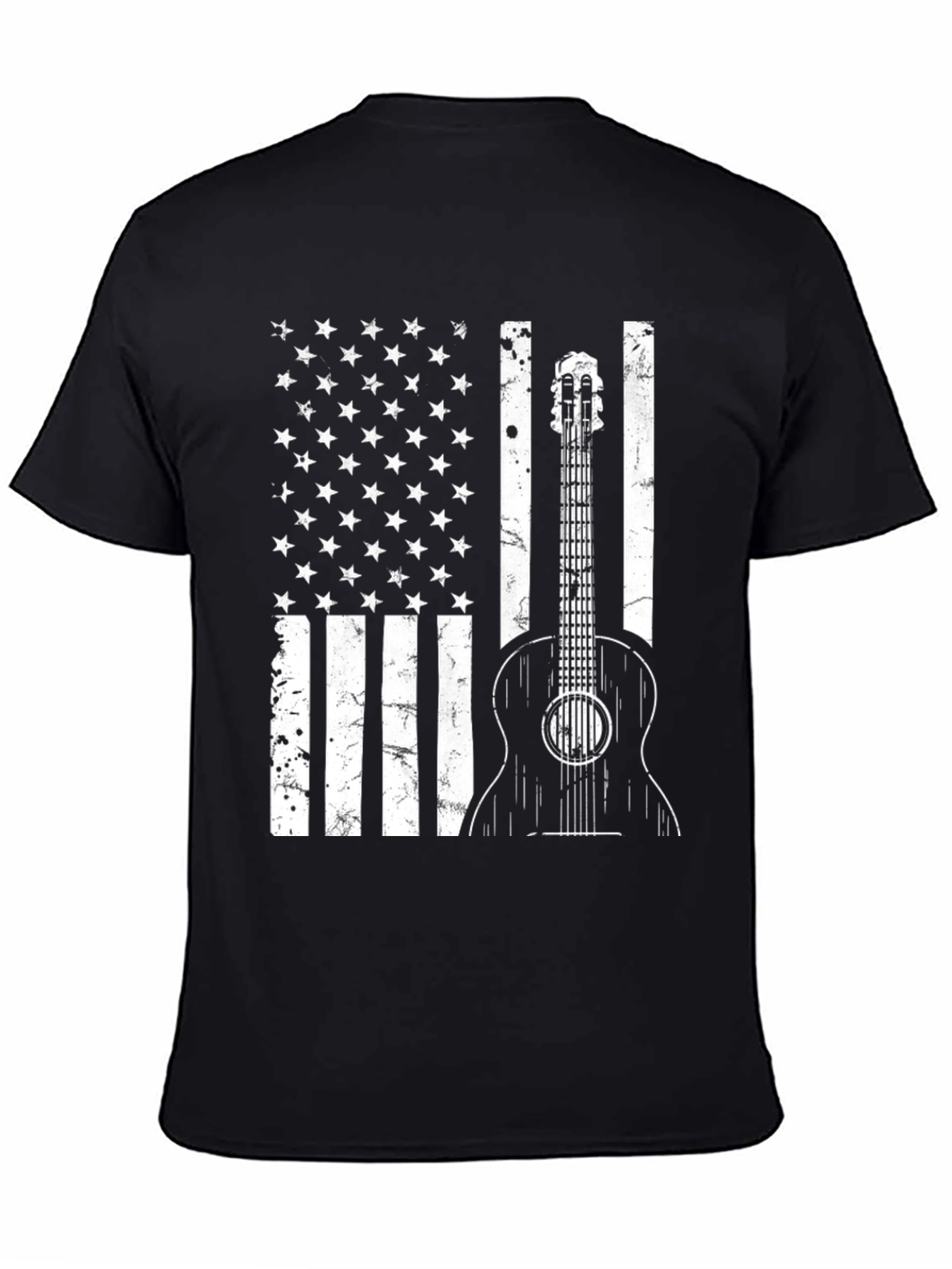 American Flag Guitar T-Shirt