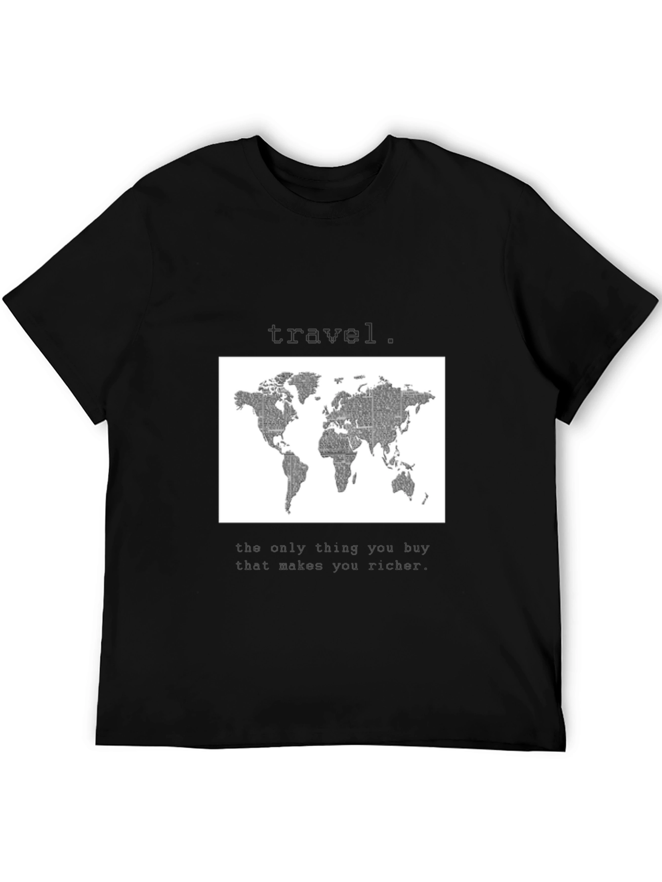 World Map Travel T-Shirt - Wanderlust Style