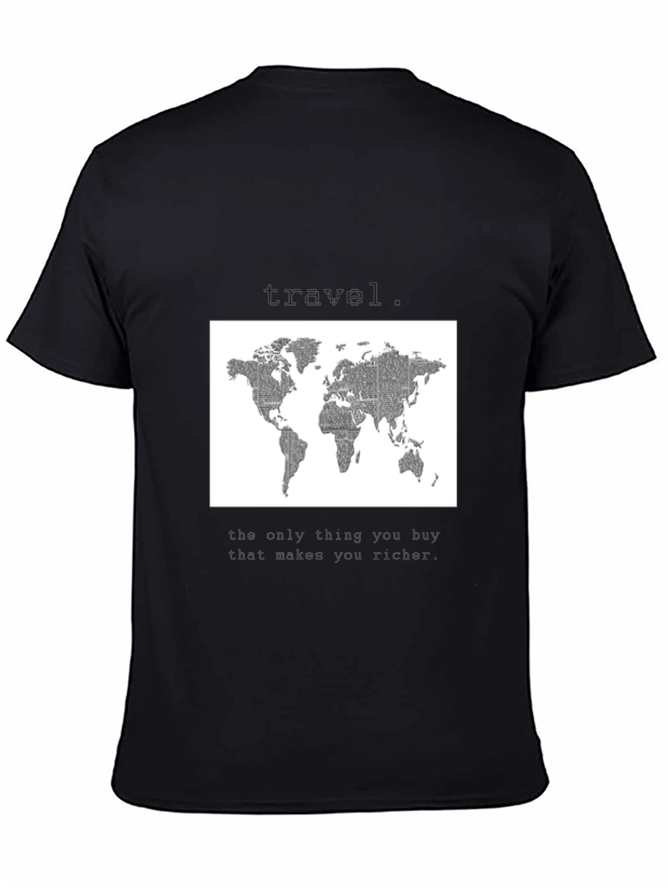 World Map Travel T-Shirt - Wanderlust Style