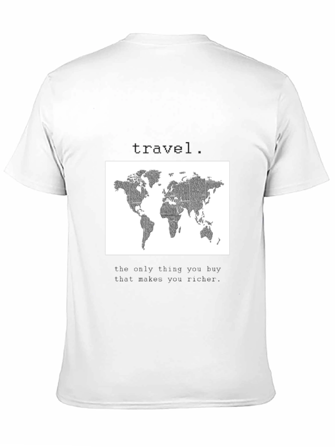 World Map Travel T-Shirt - Wanderlust Style