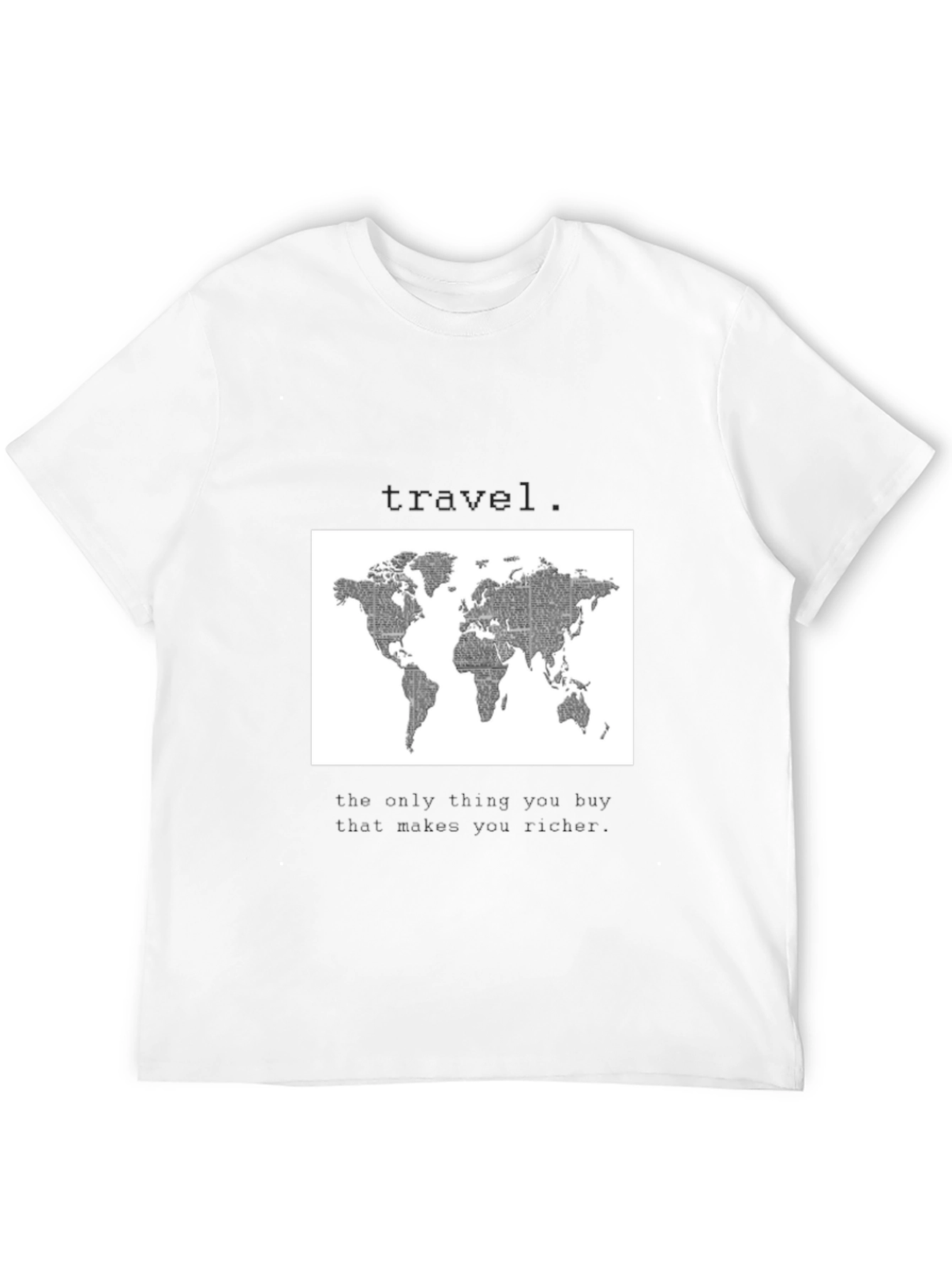 World Map Travel T-Shirt - Wanderlust Style