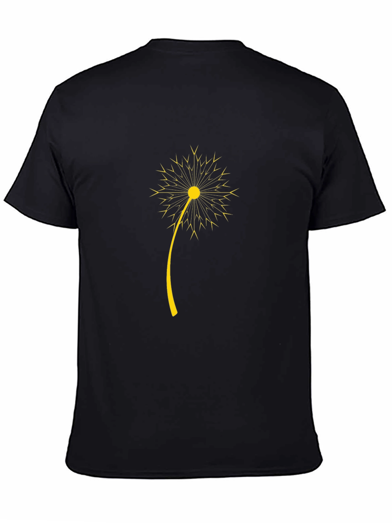 Dandelion Graphic Black T-Shirt