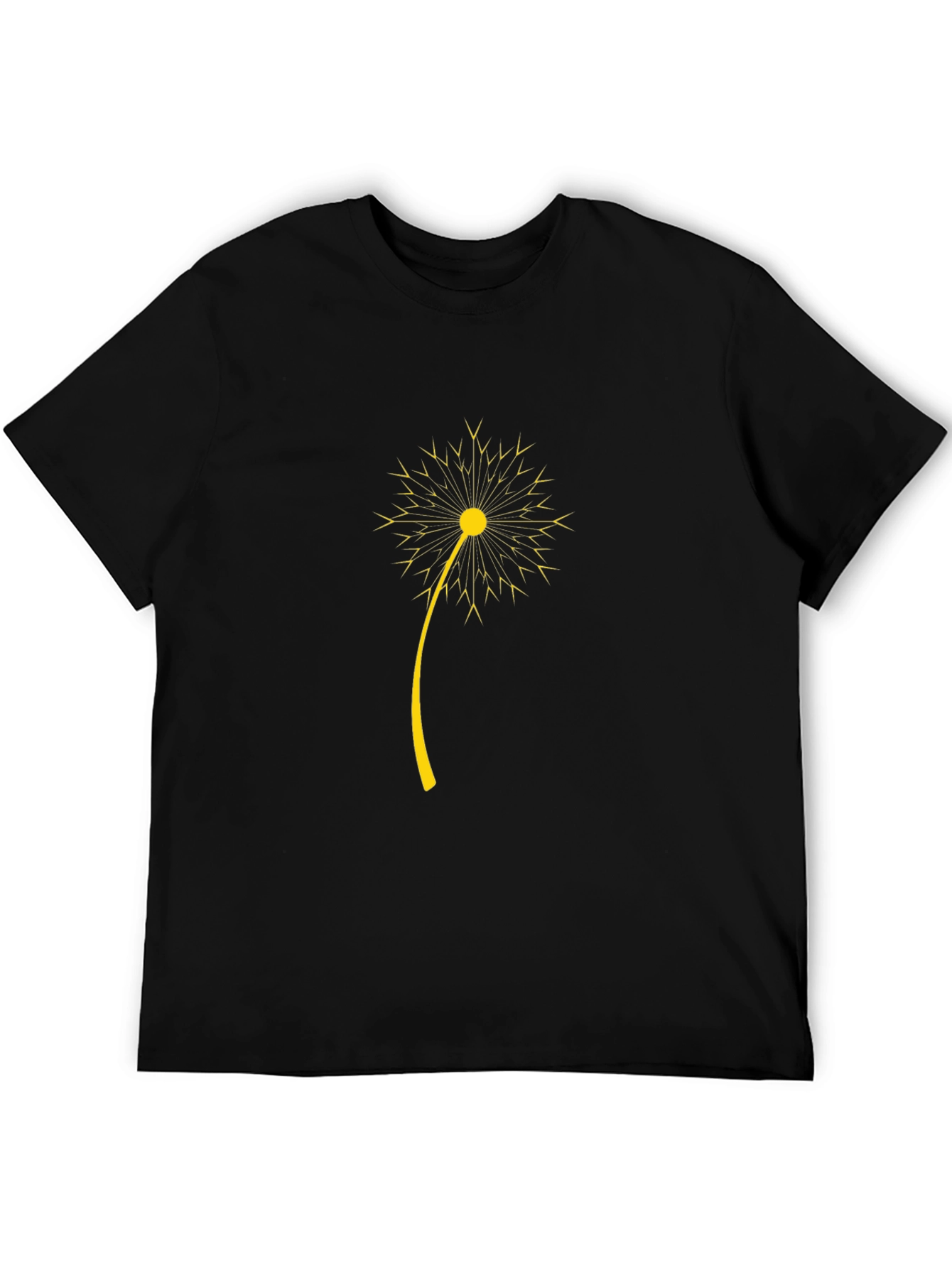 Dandelion Graphic Black T-Shirt