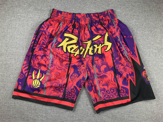 Men's Toronto Raptors Fuchsia Year of the Tiger Edition Pocket Shorts1