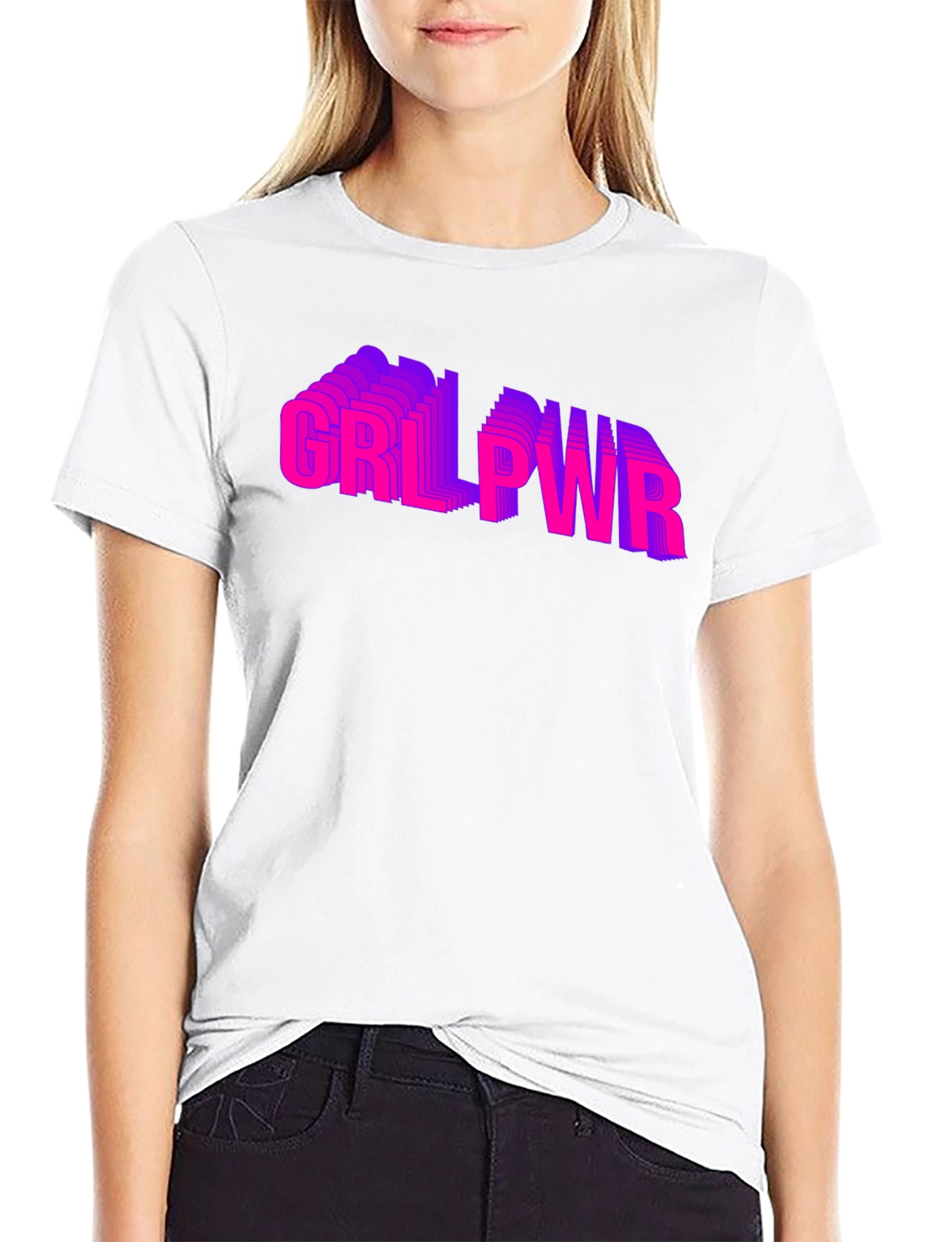 GRL PWR Graphic T-Shirt - Empowering Style